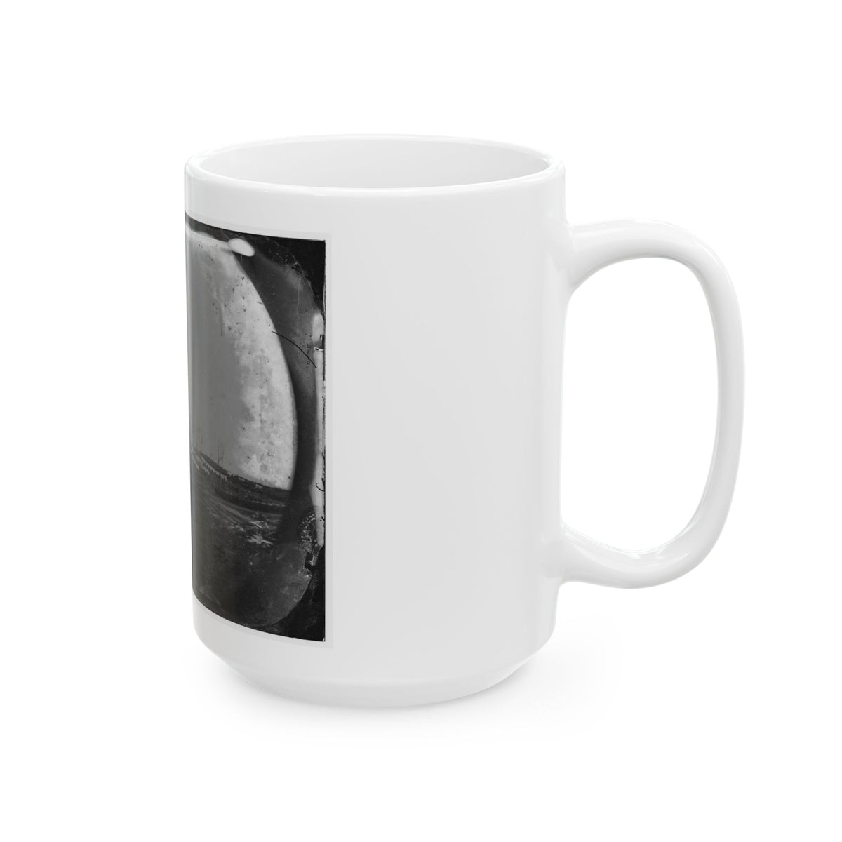 Brandy Station, Virginia. View Of The Camp Of The 50th New York Engineers From The Northwest (U.S. Civil War) White Coffee Mug