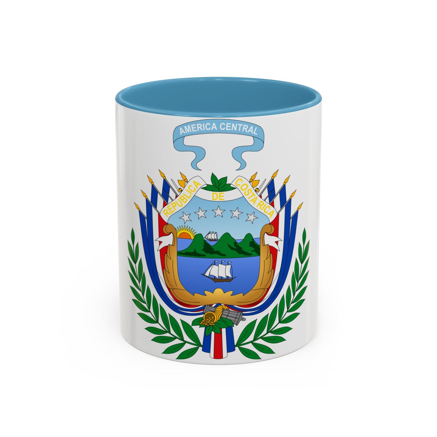 Coat of arms of Costa Rica (1848-1906) - Accent Coffee Mug