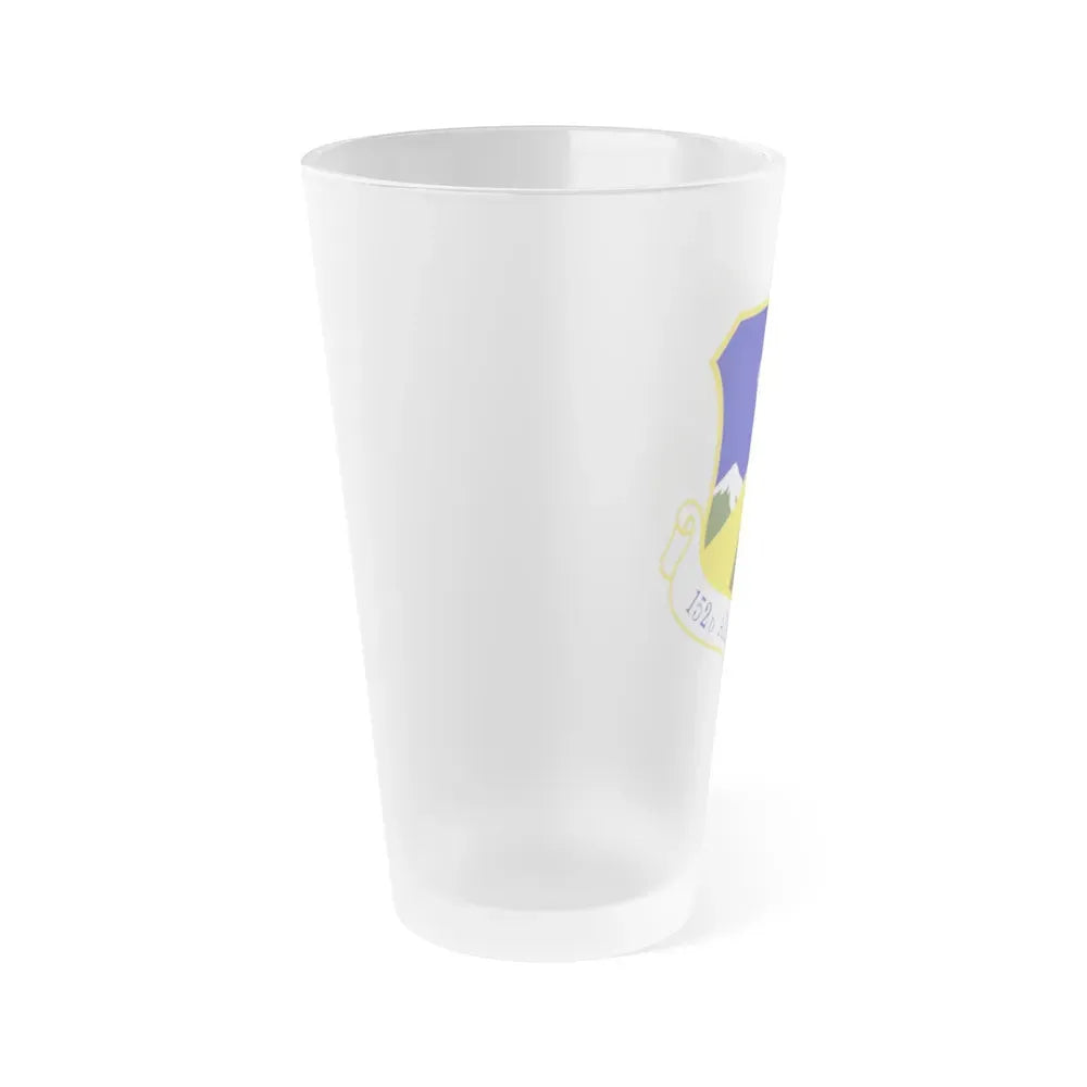 152d Airlift Wing (U.S. Air Force) Frosted Pint Glass 16oz - Go Mug Yourself
