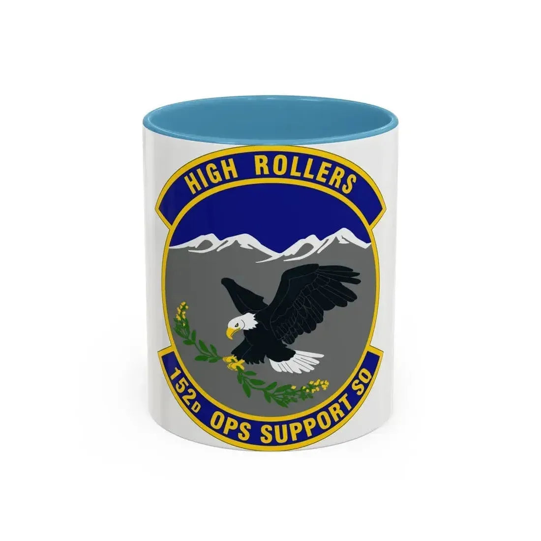 152d Operations Support Squadron (U.S. Air Force) Accent Coffee Mug 11oz Light Blue - Go Mug Yourself