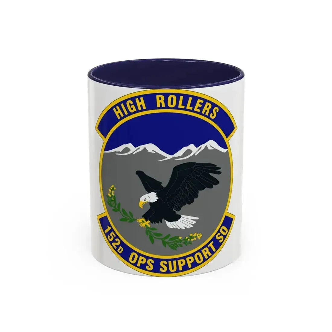 152d Operations Support Squadron (U.S. Air Force) Accent Coffee Mug 11oz Navy - Go Mug Yourself