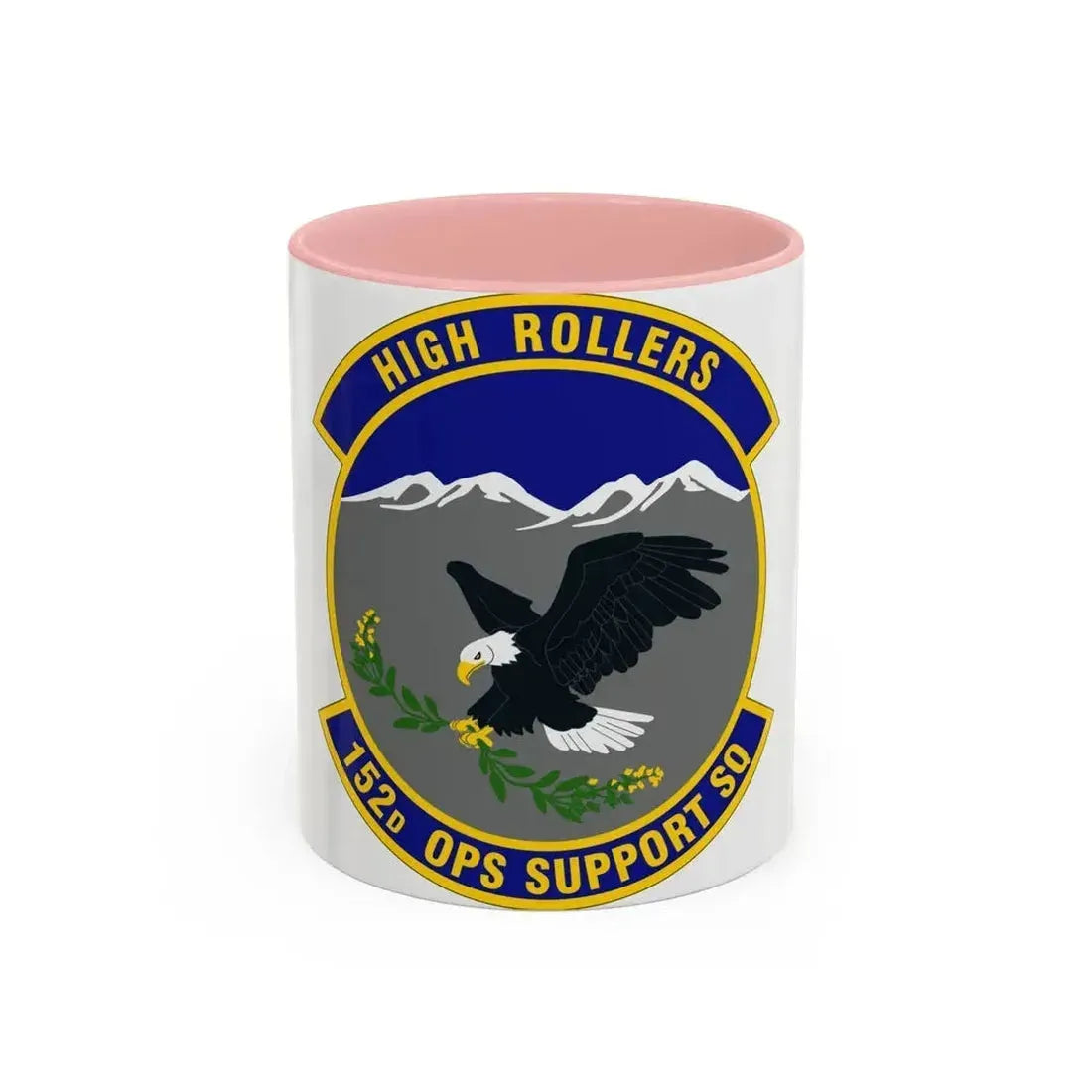 152d Operations Support Squadron (U.S. Air Force) Accent Coffee Mug 11oz Pink - Go Mug Yourself