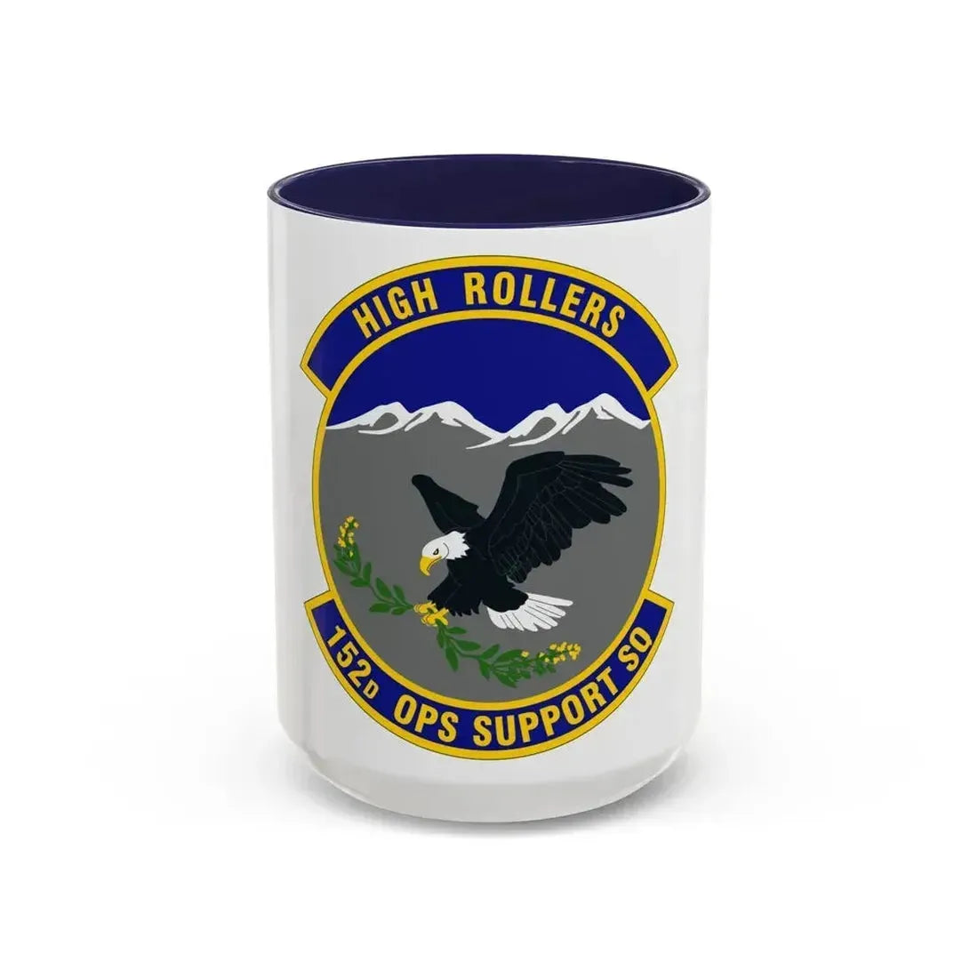 152d Operations Support Squadron (U.S. Air Force) Accent Coffee Mug 15oz Navy - Go Mug Yourself