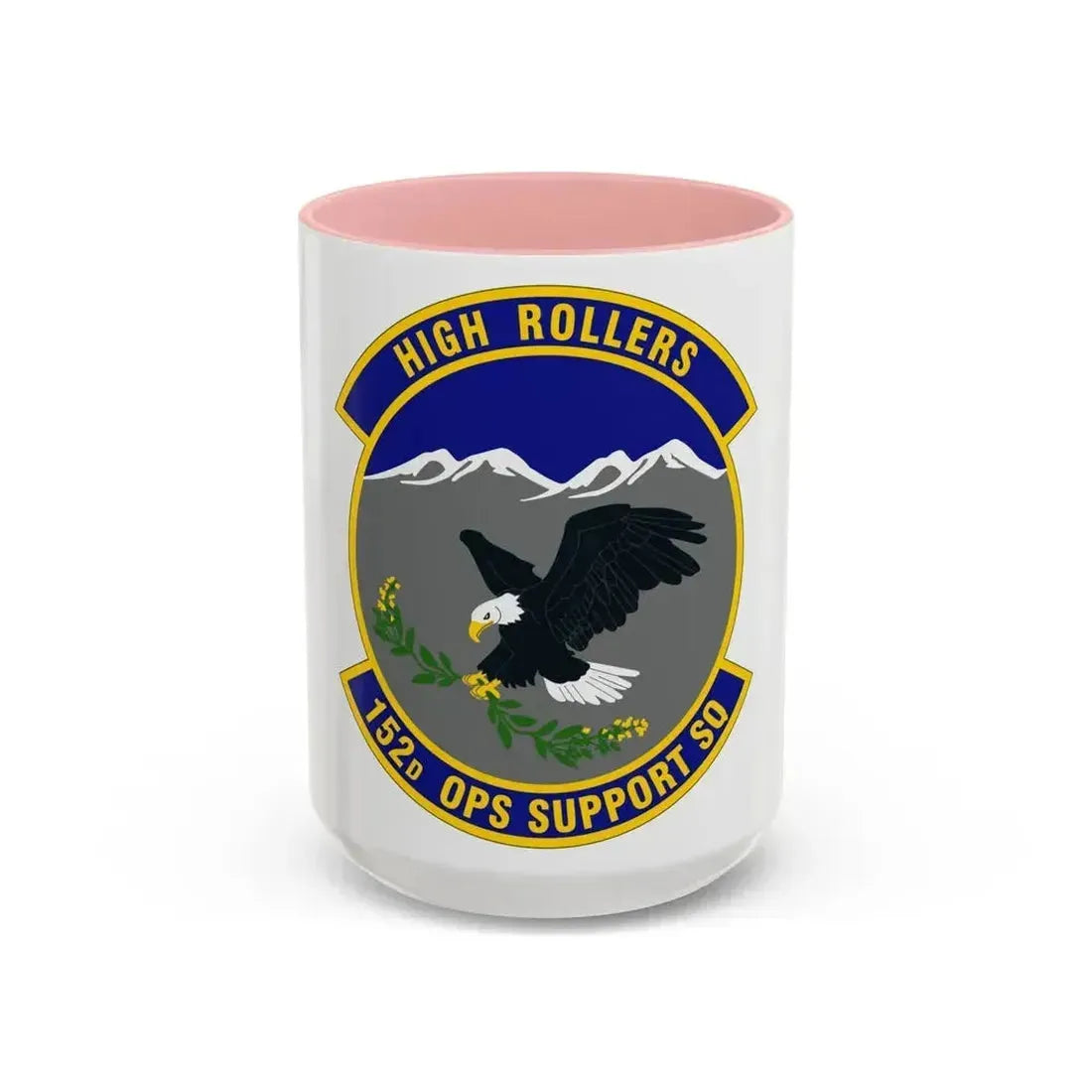 152d Operations Support Squadron (U.S. Air Force) Accent Coffee Mug 15oz Pink - Go Mug Yourself
