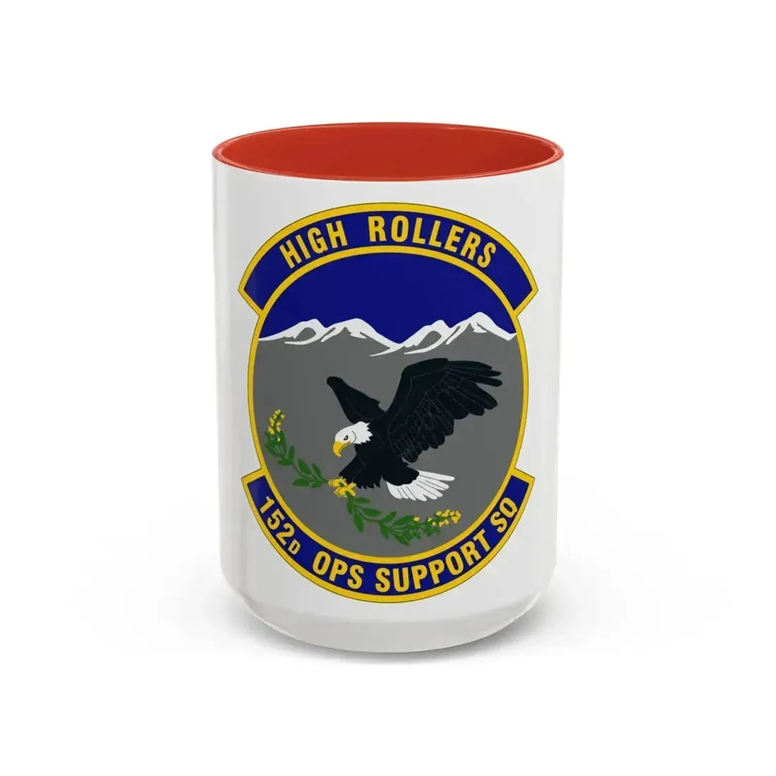 152d Operations Support Squadron (U.S. Air Force) Accent Coffee Mug 15oz Red - Go Mug Yourself