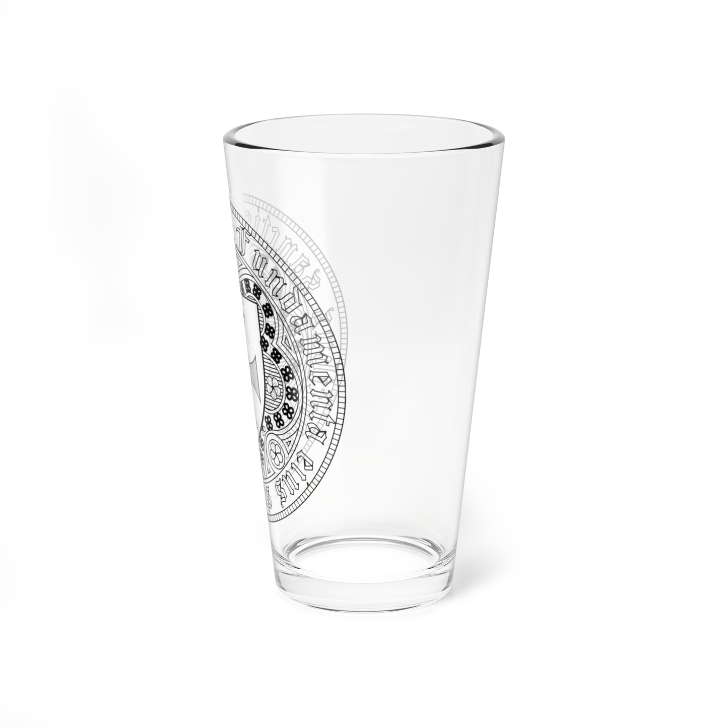 Seal of the University of Durham (England) (Coat of Arms) Pint Glass 16oz