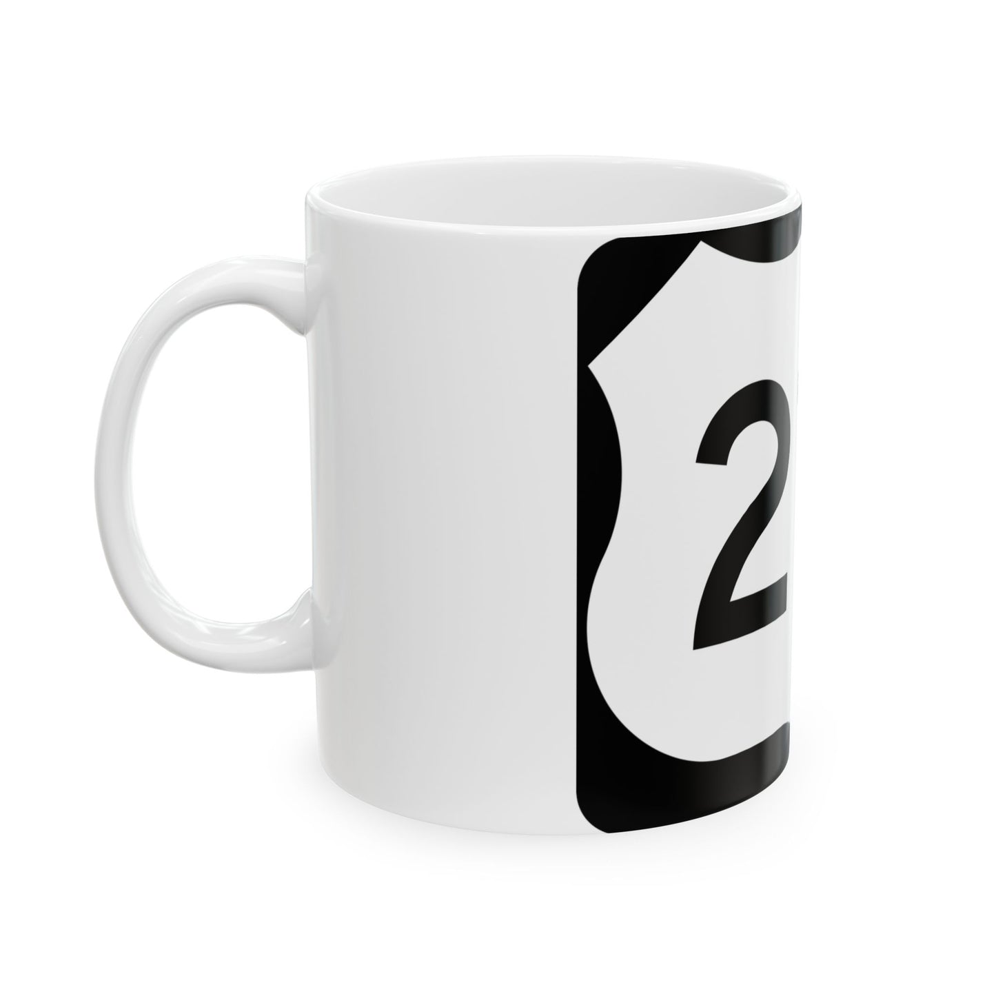US 219 NY (New York) (Road Sign) White Coffee Mug