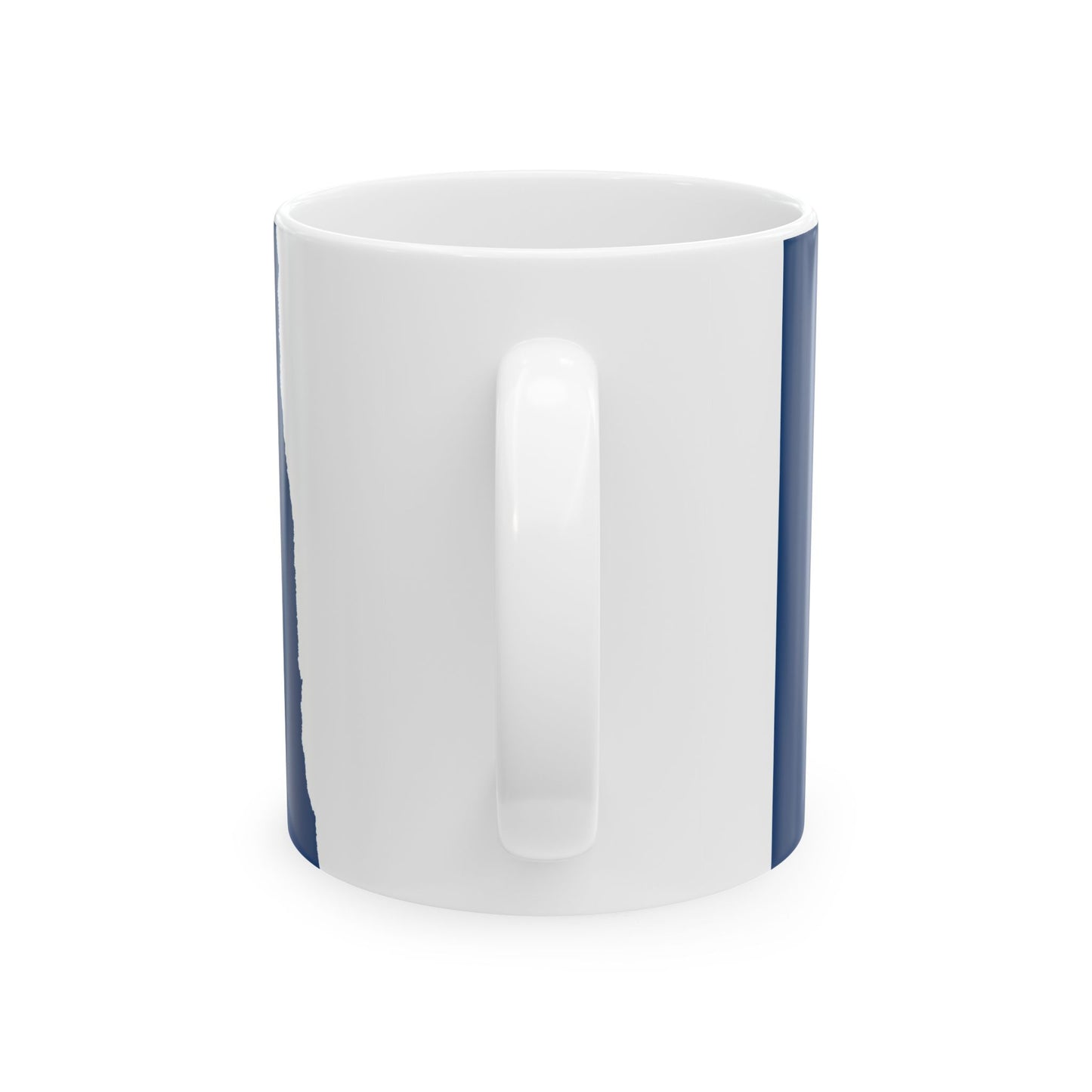 Flag-map of North Dakota (United States) White Coffee Mug
