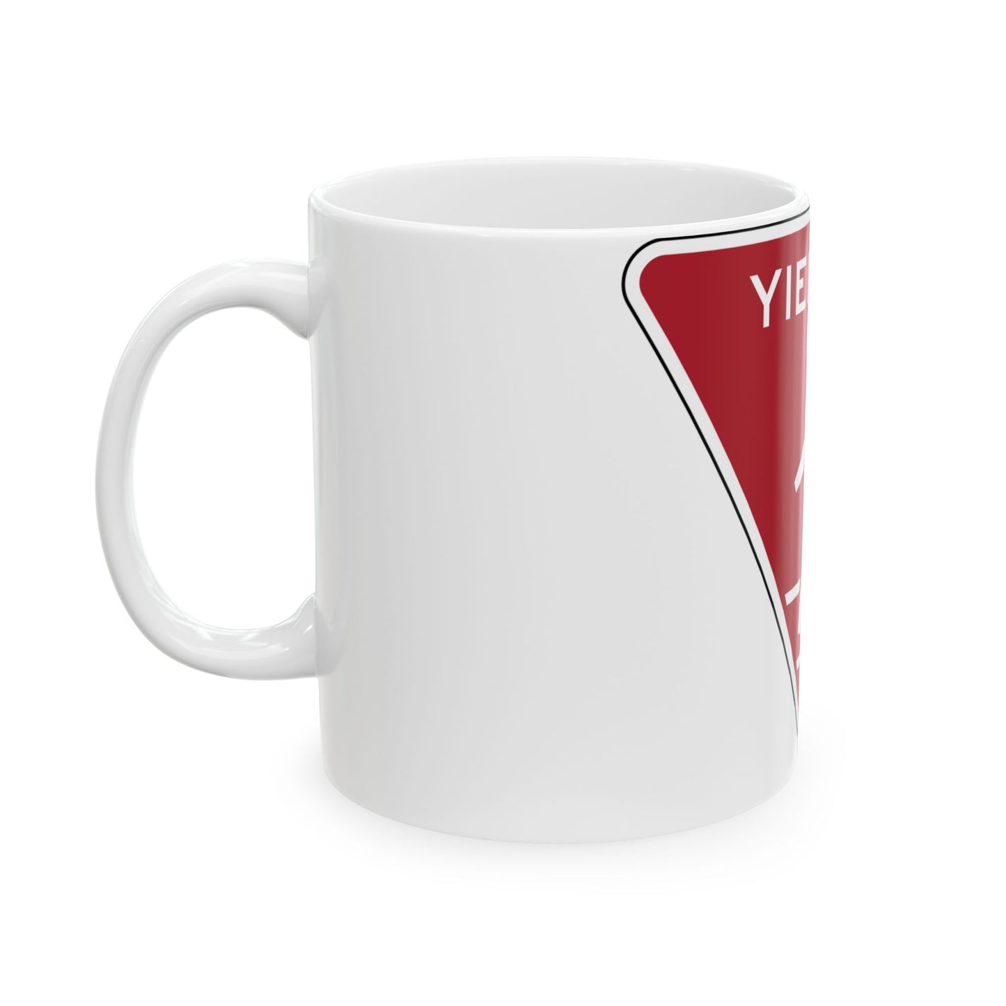 NYCDOT YIELD TO PEDESTRIANS (New York) (Road Sign) White Coffee Mug
