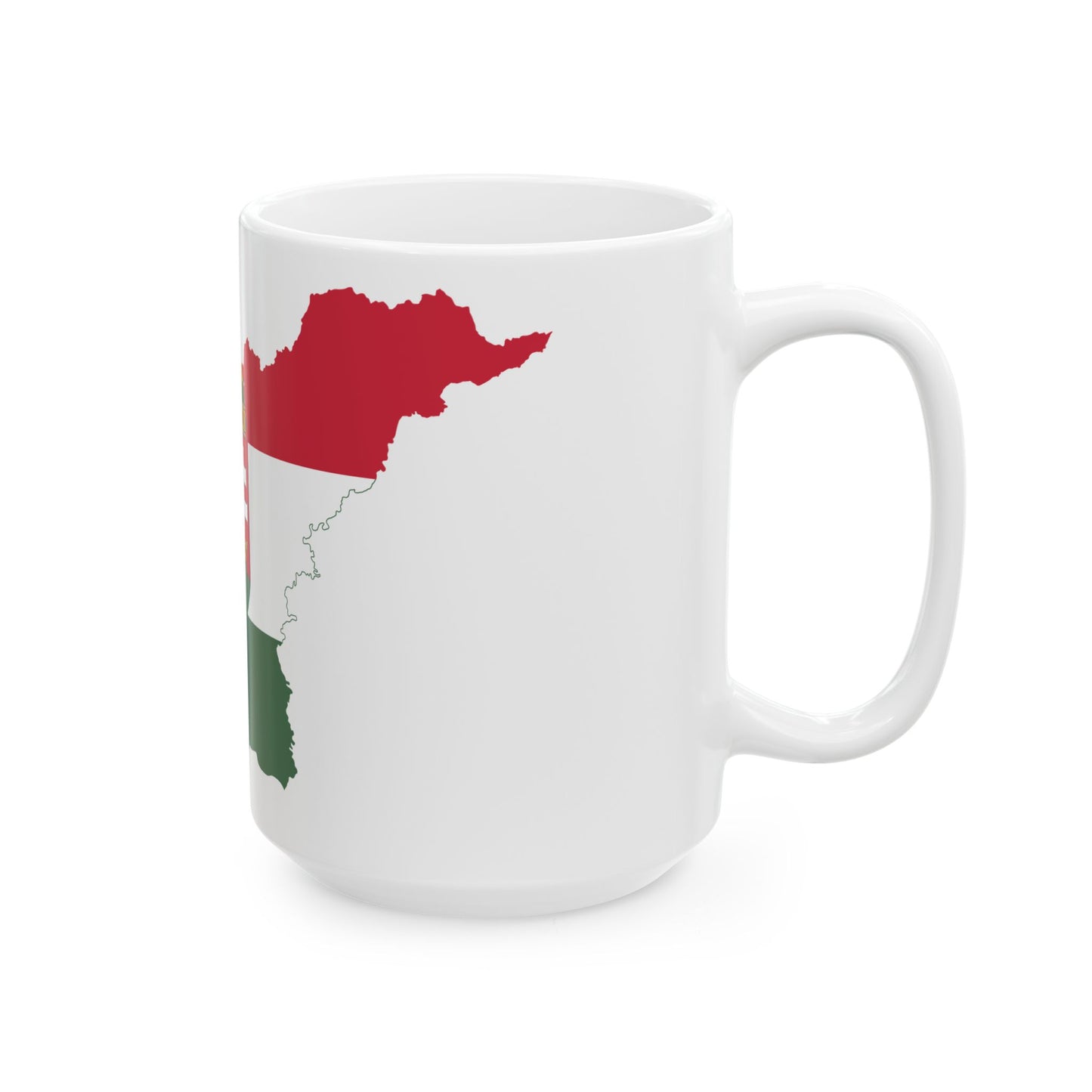 Flag-map of Hungary 1919-1920 (Hungary) White Coffee Mug