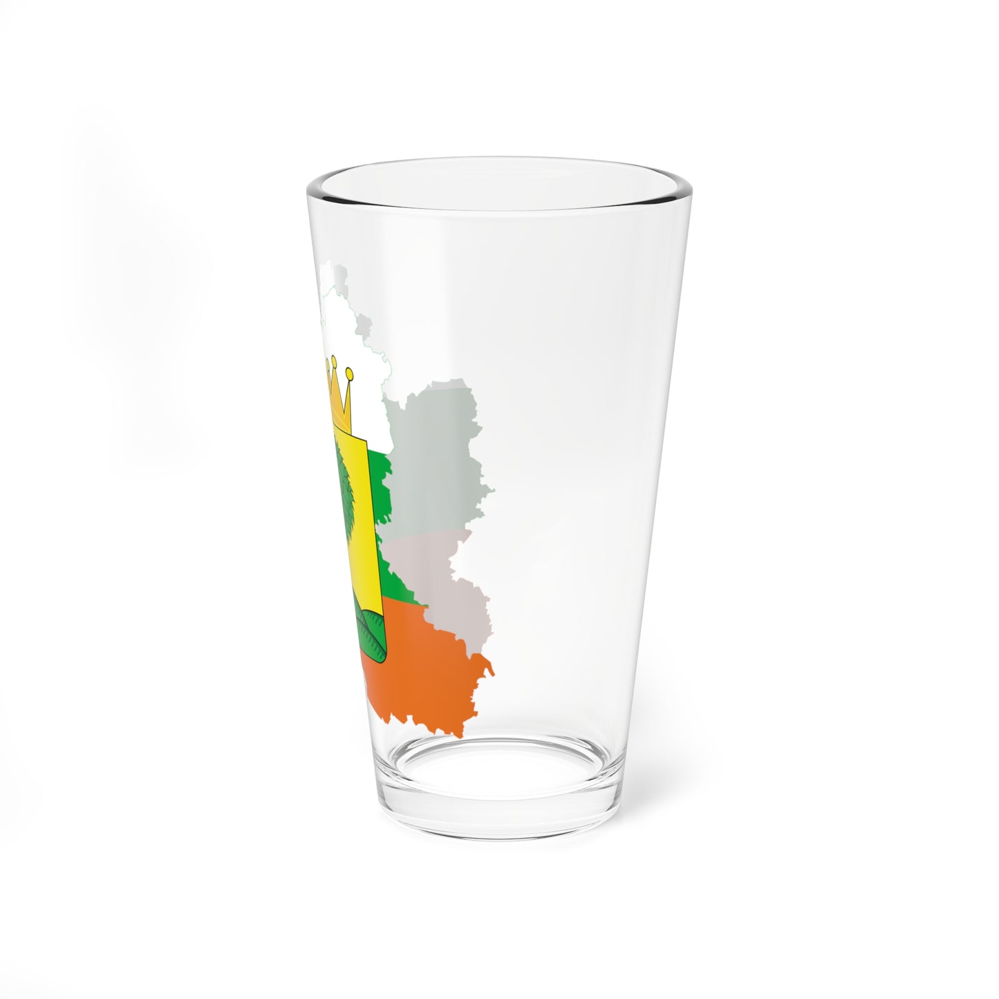 Flag-map of Lipetsk Oblast 2003 (Russia) Pint Glass 16oz