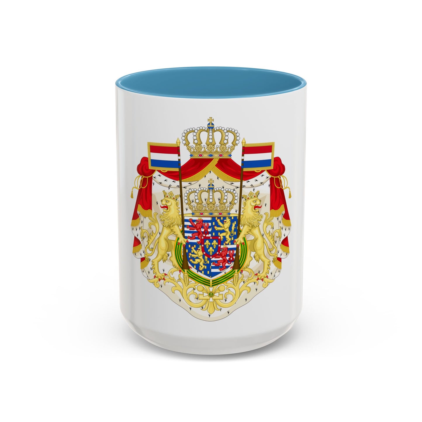 Greater coat of arms of the Grand Duke of Luxembourg (2000) - Accent Coffee Mug