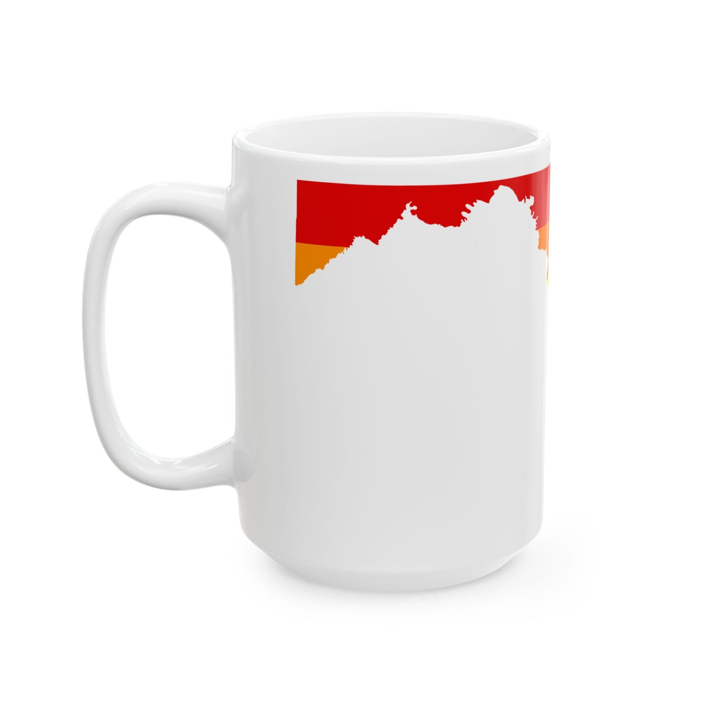 LGBT flag map of Maryland (United States) White Coffee Mug
