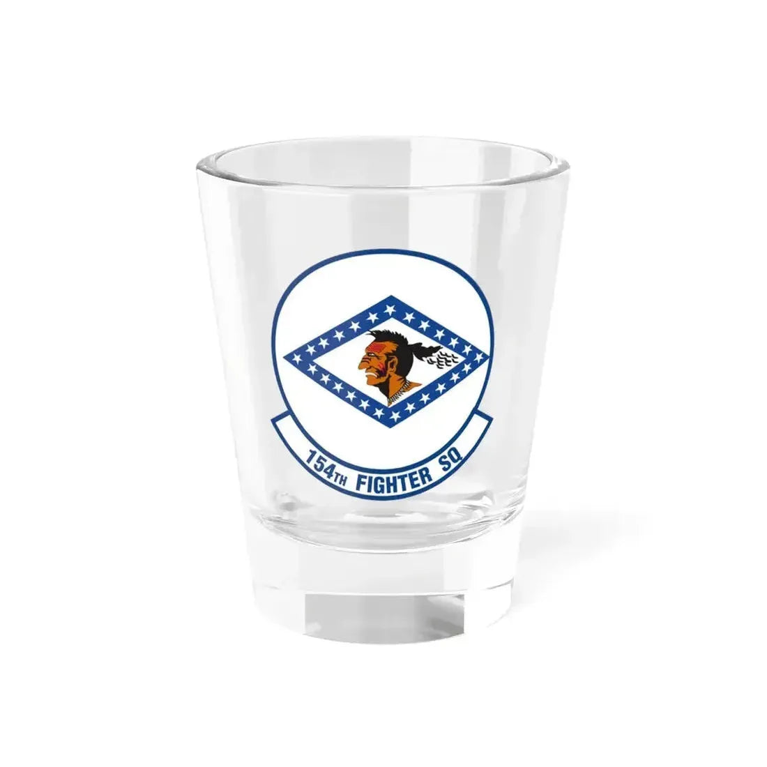 154 Fighter Squadron (U.S. Air Force) Shot Glass 1.5oz 1.5oz - Go Mug Yourself