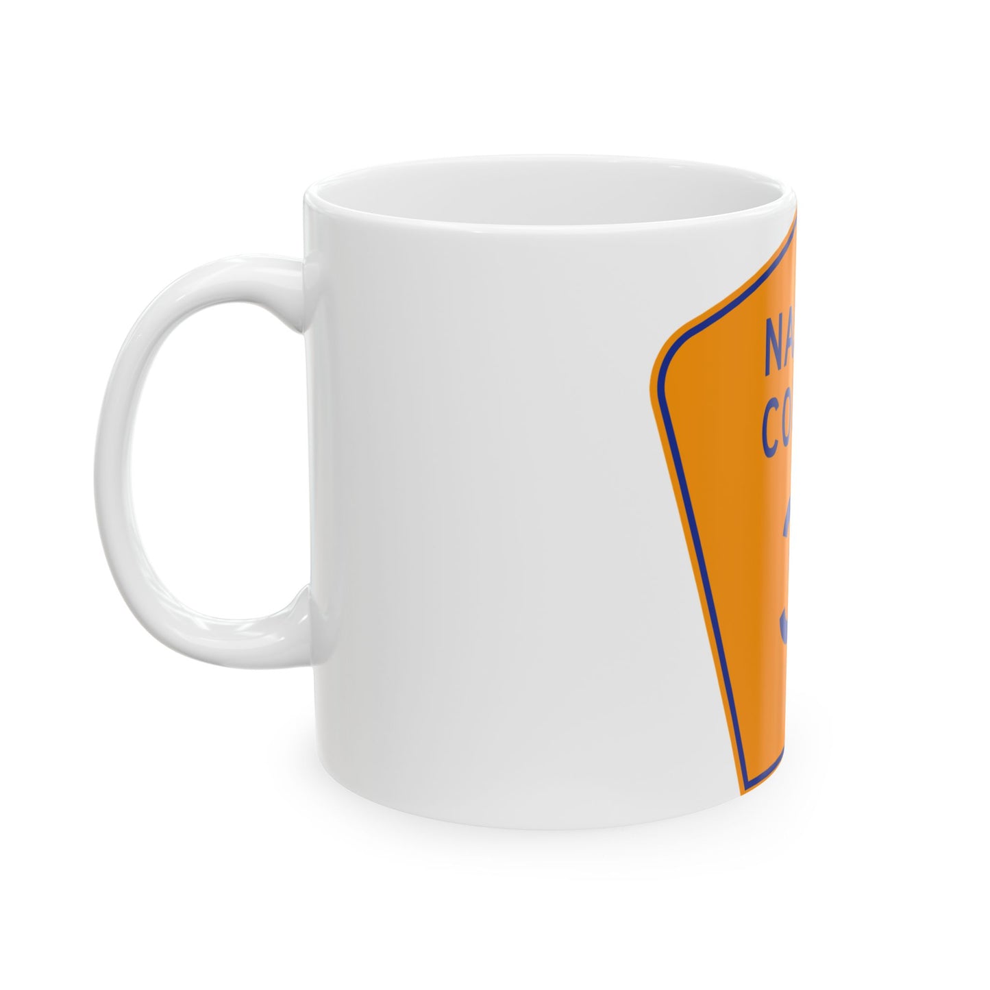 Nassau County 31 NY (New York) (Road Sign) White Coffee Mug