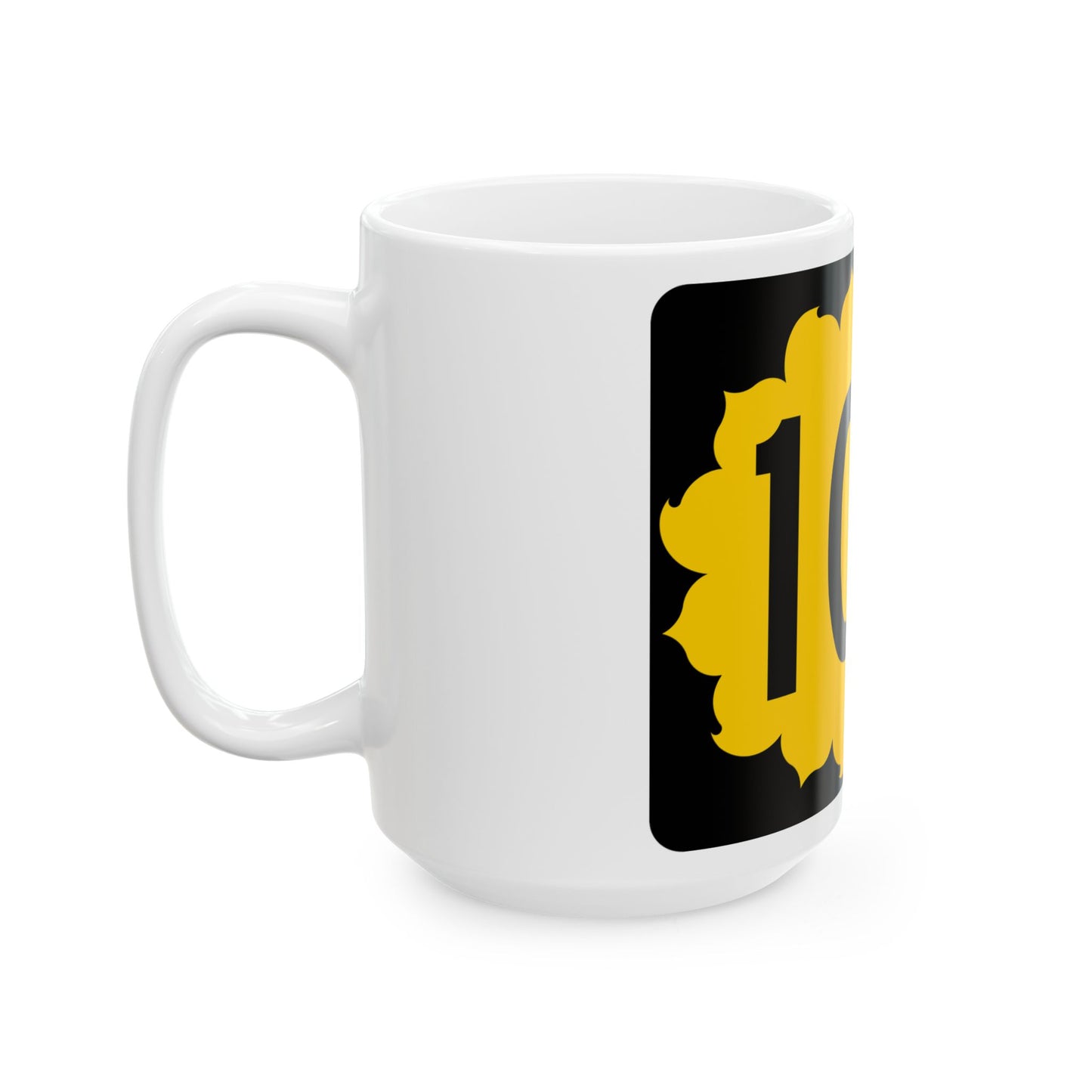 K-106 (Kansas) (Road Sign) White Coffee Mug