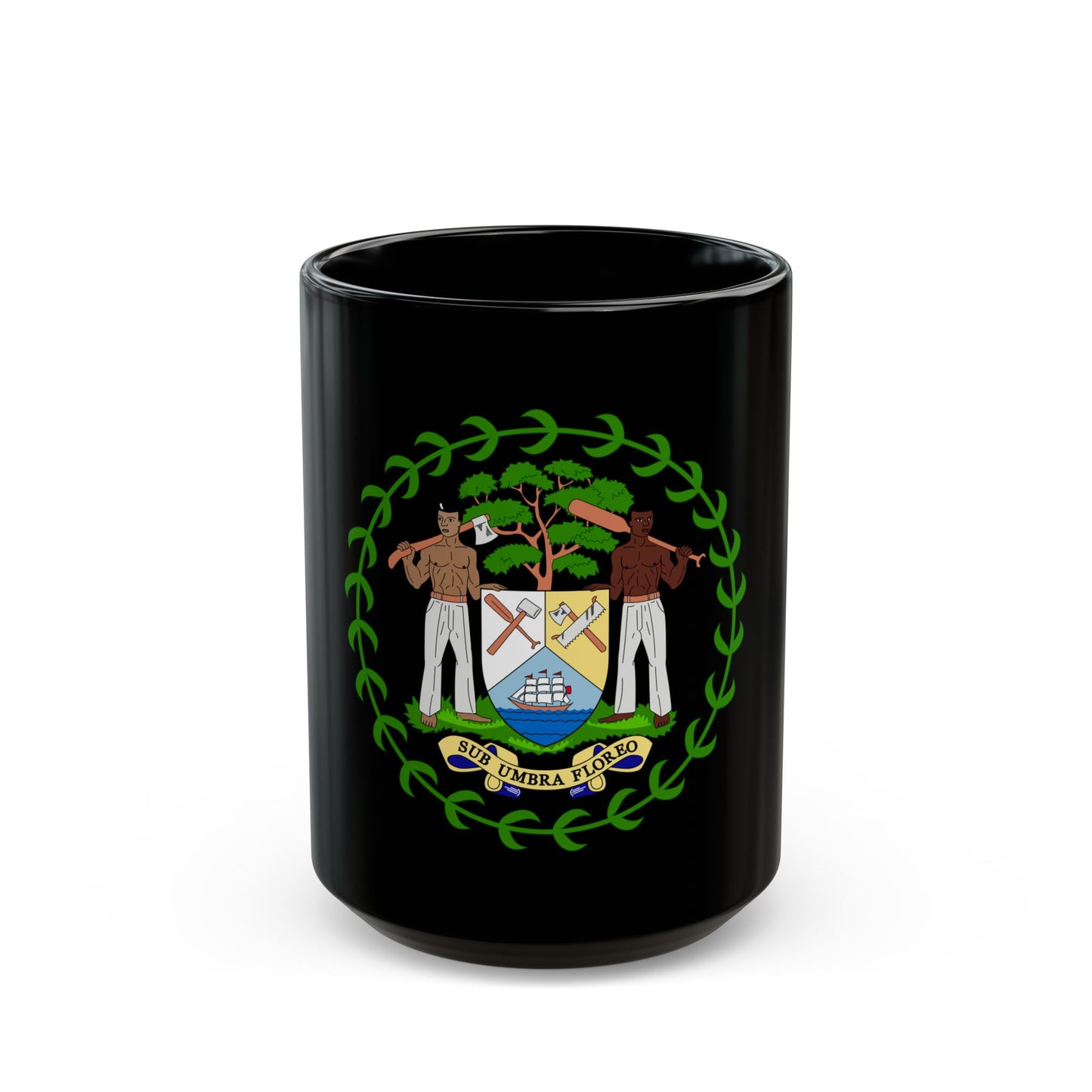 Coat of arms of Belize - Black Coffee Mug