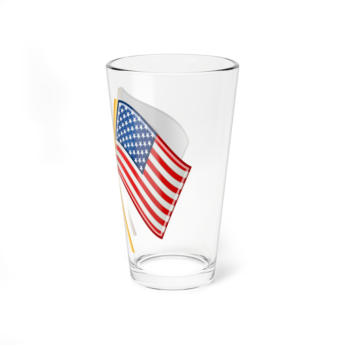 Japan and U.S. flags (Japan) Pint Glass 16oz