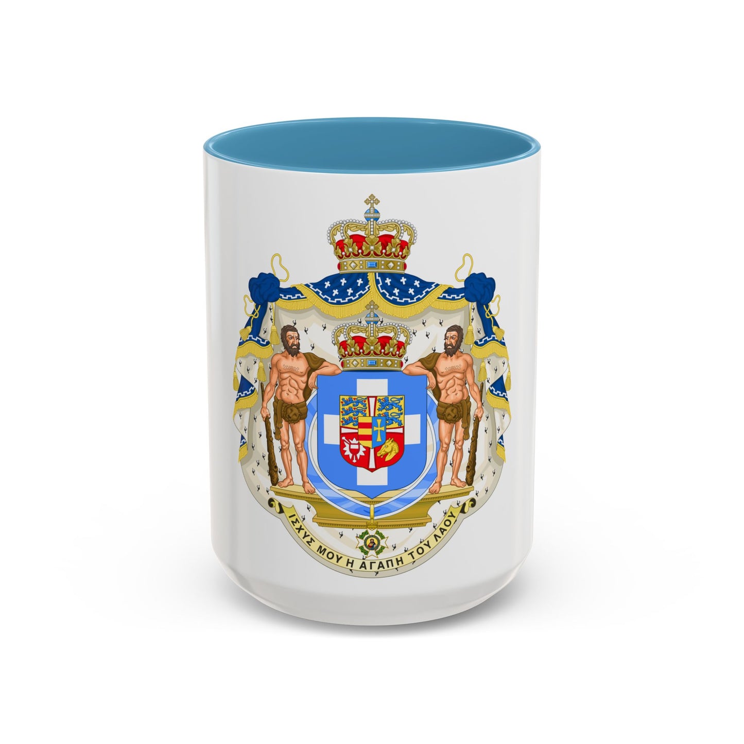 Royal Coat of Arms of Greece (1863-1936) - Accent Coffee Mug