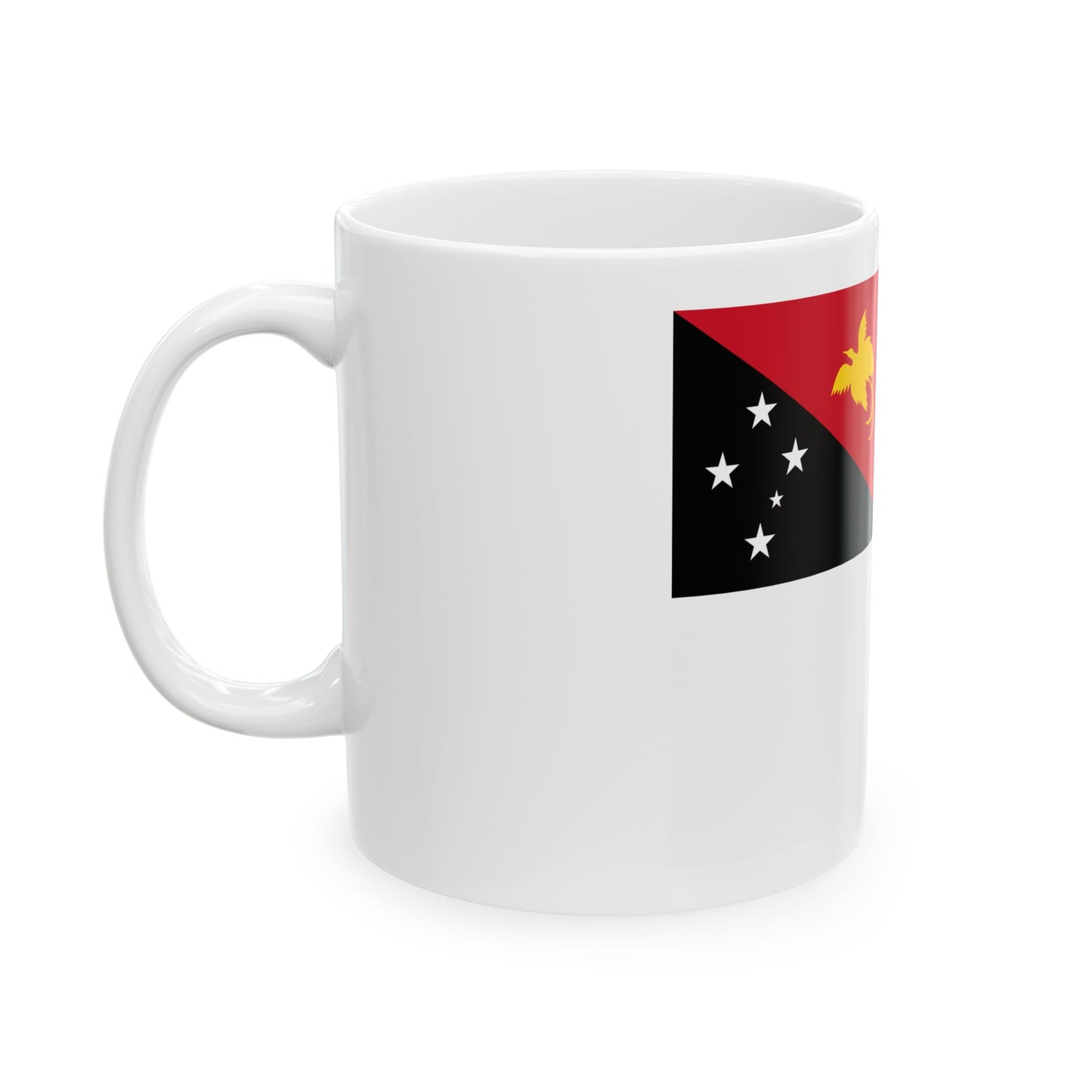 Naval Ensign of Papua New Guinea (Guinea) White Coffee Mug