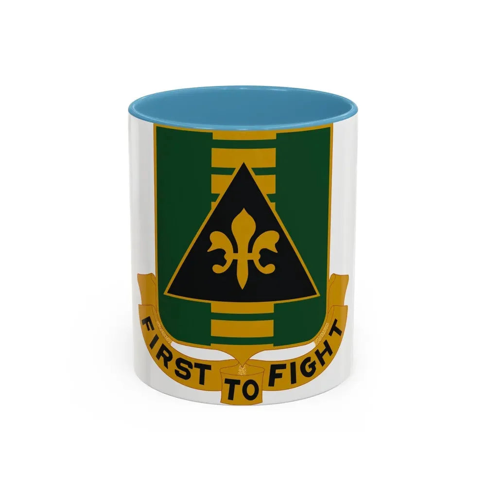 156 Armor Regiment (U.S. Army) Accent Coffee Mug 11oz Light Blue - Go Mug Yourself