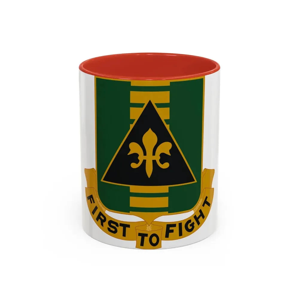 156 Armor Regiment (U.S. Army) Accent Coffee Mug 11oz Red - Go Mug Yourself