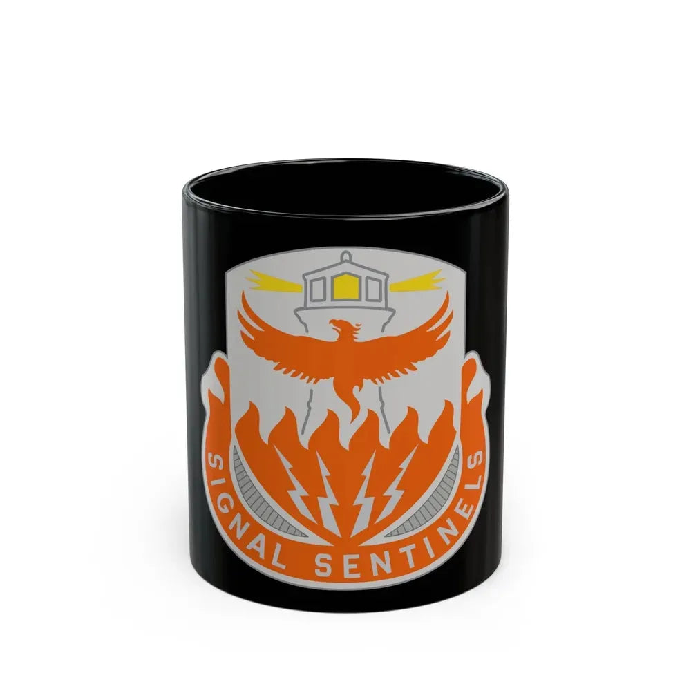 156 Signal Battalion (U.S. Army) Black Coffee Mug 11oz - Go Mug Yourself
