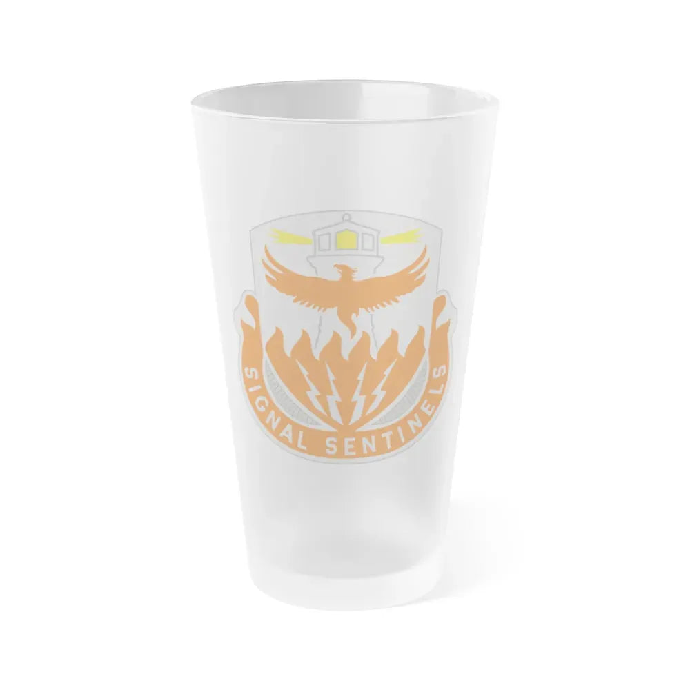 156 Signal Battalion (U.S. Army) Frosted Pint Glass 16oz Default Title - Go Mug Yourself