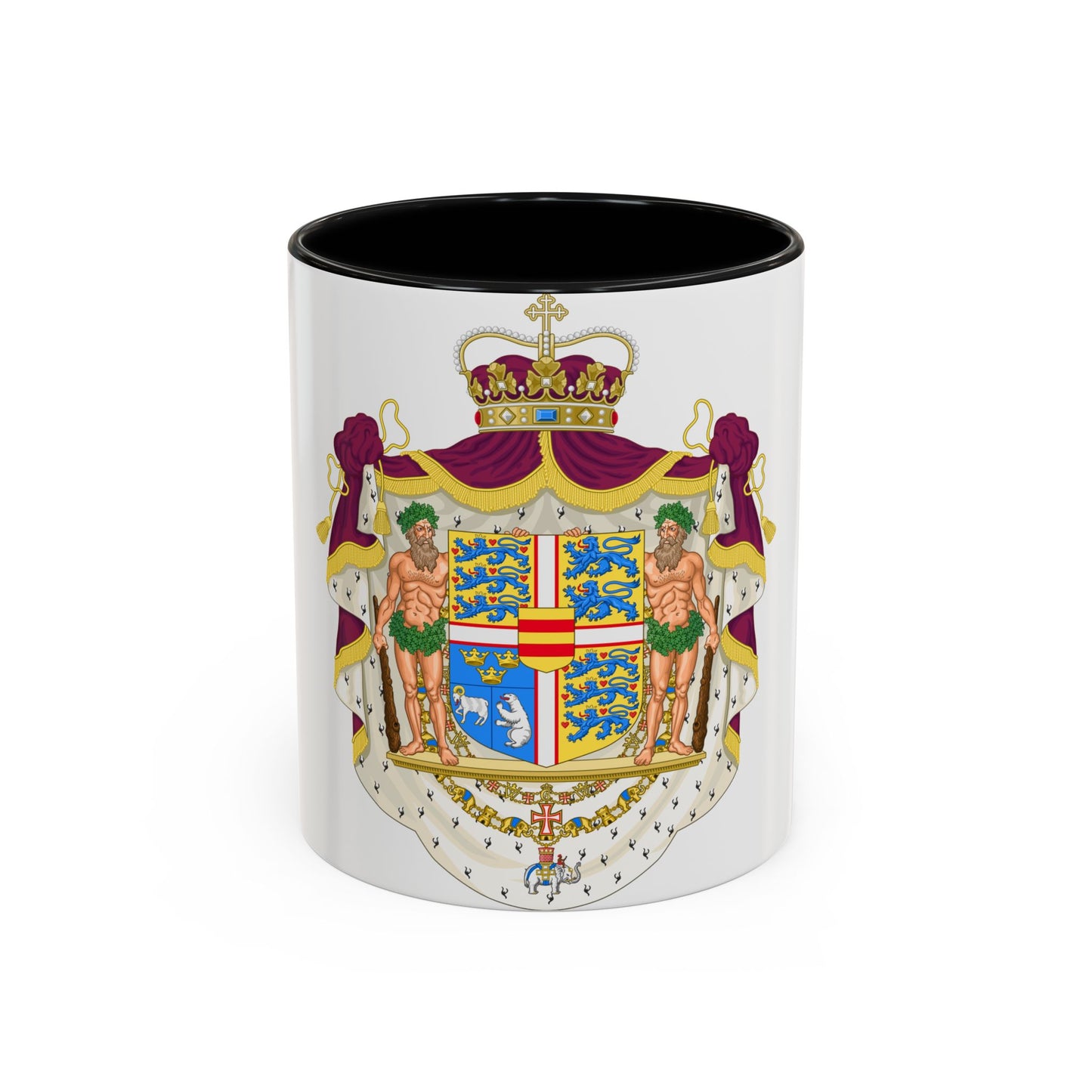 Coat of arms of the Crown Prince of Denmark - Accent Coffee Mug