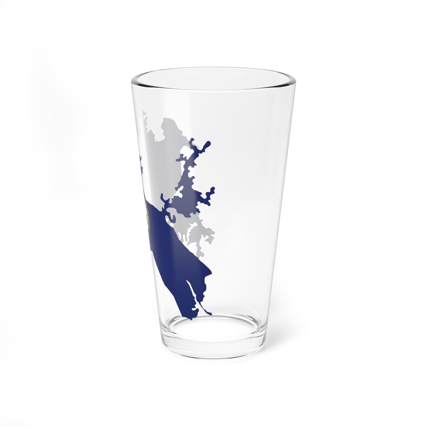Flag Map of the Panama Canal Zone 1903-1979 (Panama) Pint Glass 16oz