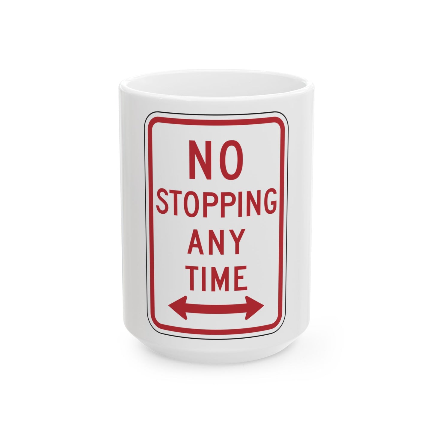 NYSDOT NYP1-7 (New York) (Road Sign) White Coffee Mug