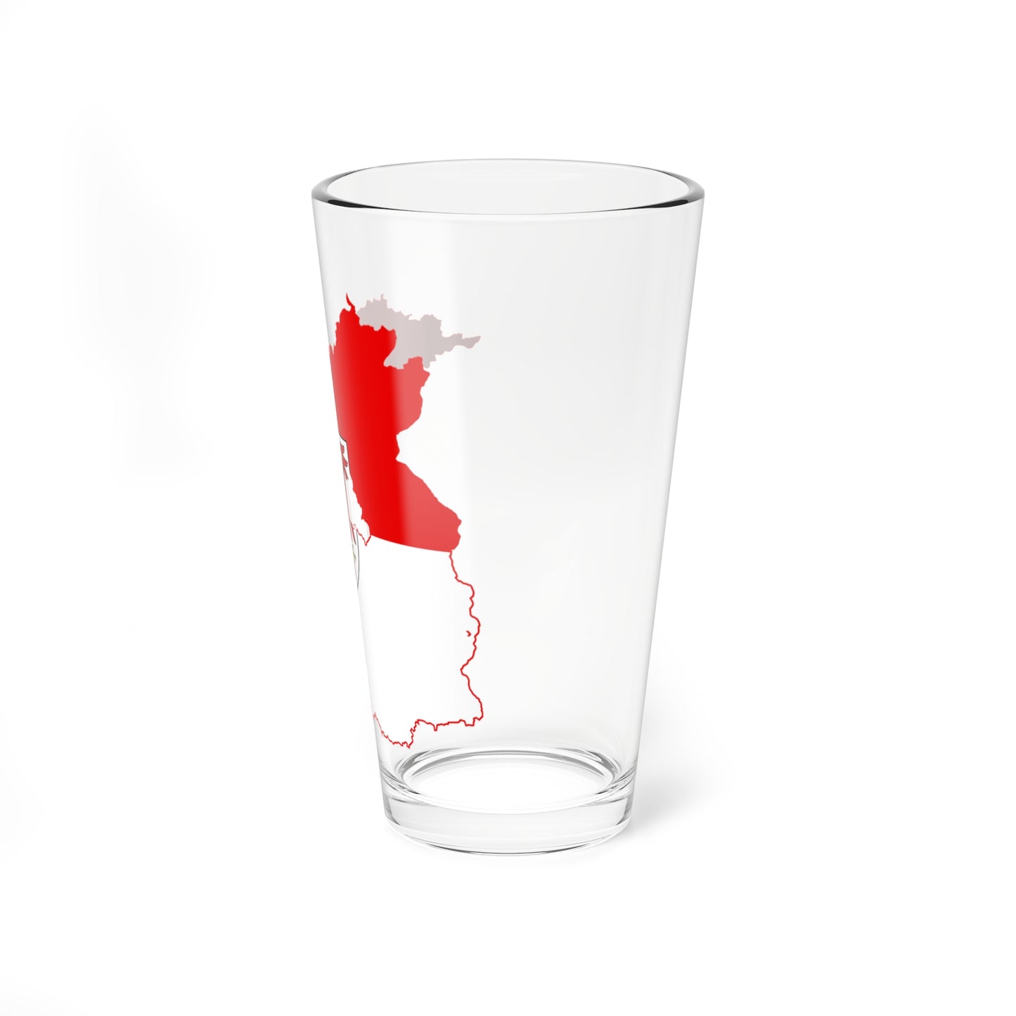 Flag map of Brandenburg (Germany) Pint Glass 16oz