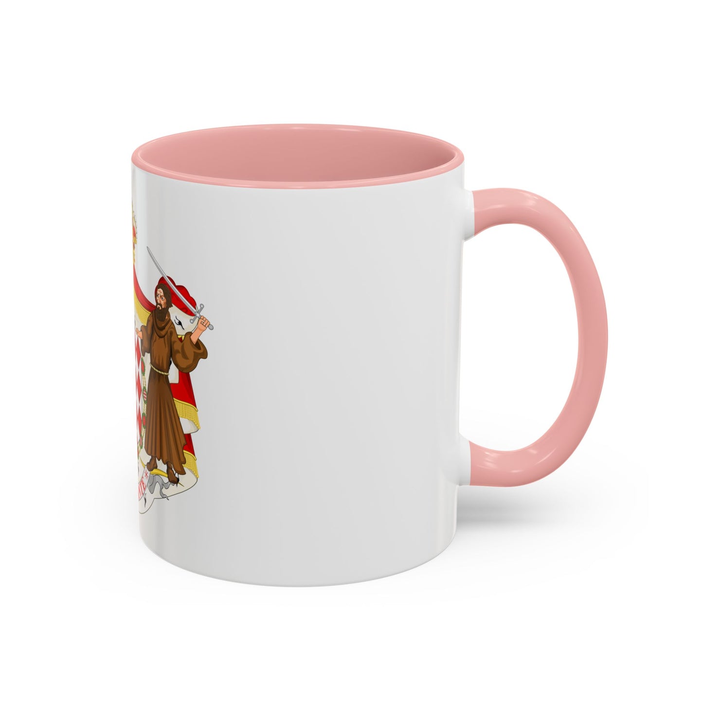 Great coat of arms of the house of Grimaldi - Accent Coffee Mug