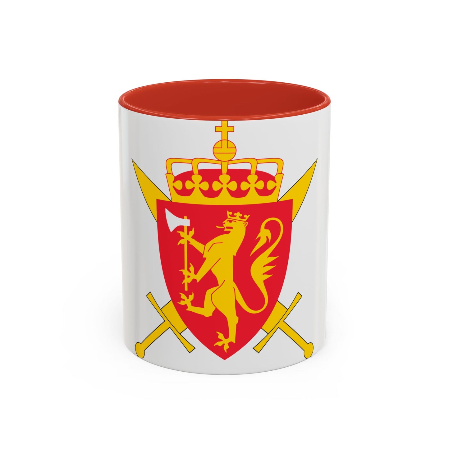 Coat of arms of the Norwegian Armed Forces - Accent Coffee Mug