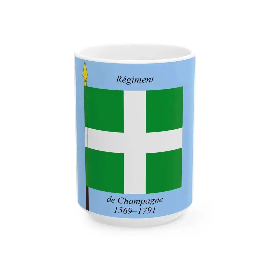 1569 Regiment de Champagne (France) White Coffee Mug 15oz - Go Mug Yourself