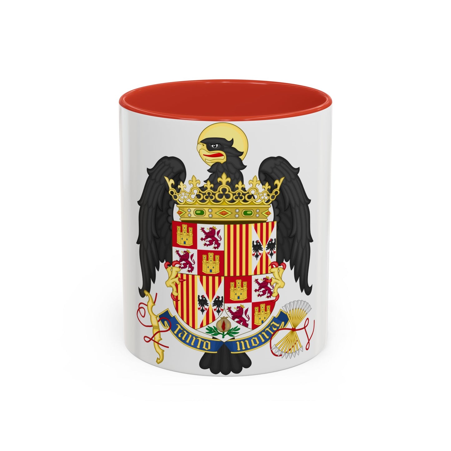Coat of Arms of Queen Isabella of Castile (1492-1504) - Accent Coffee Mug