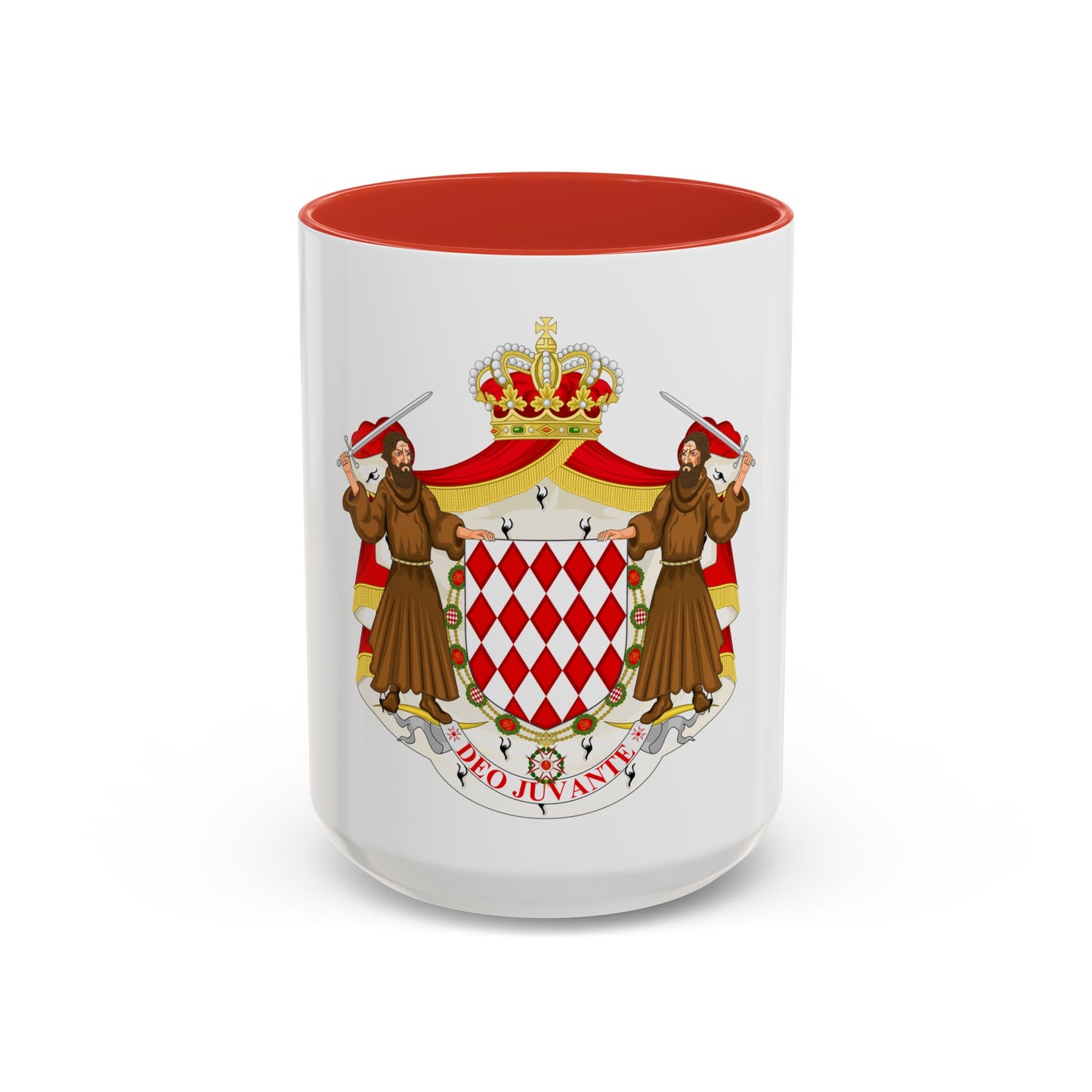 Great coat of arms of the house of Grimaldi - Accent Coffee Mug