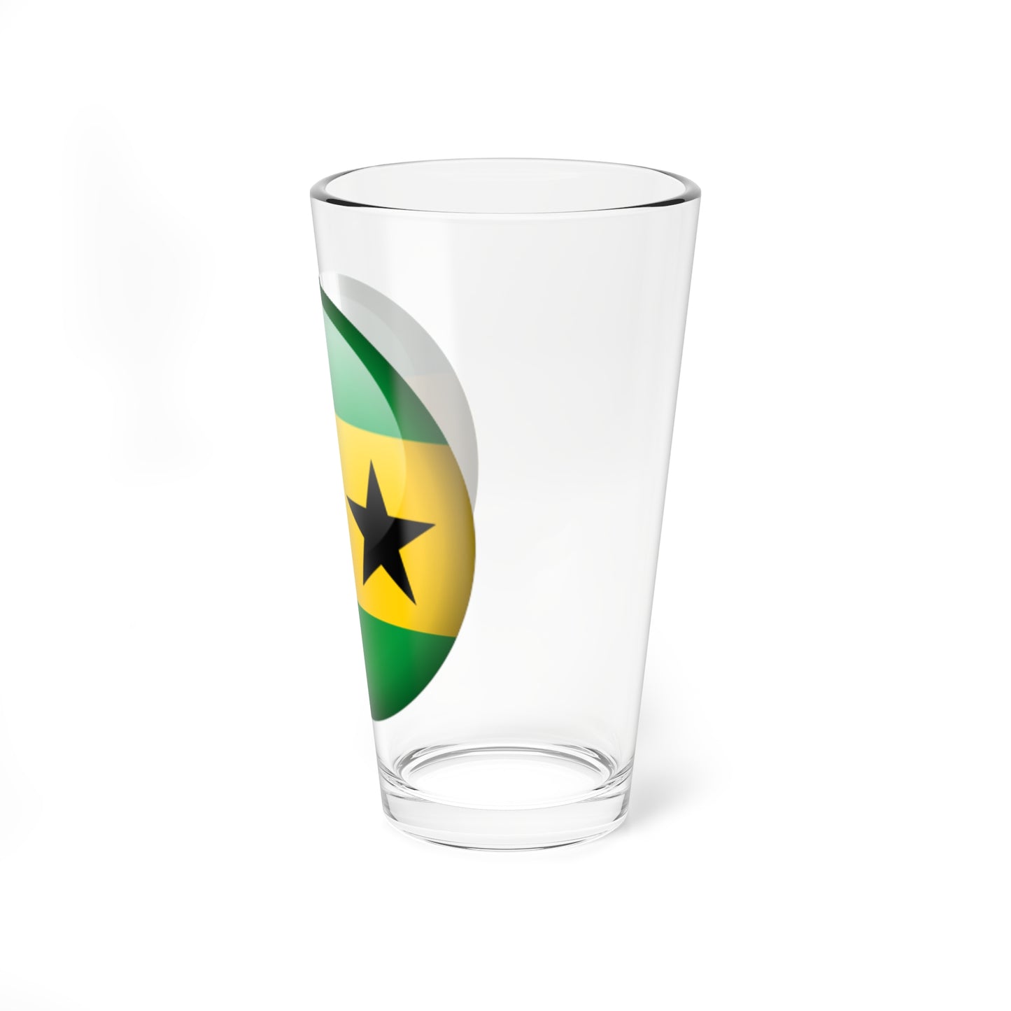 Flag orb São Tomé and Príncipe Pint Glass 16oz