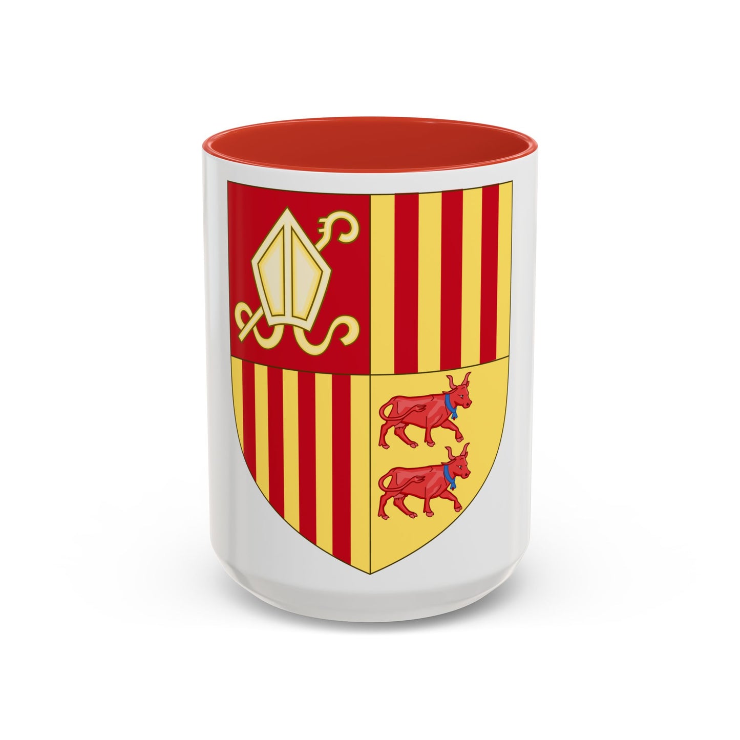 Coat of arms of Andorra (Before 16th Century) - Accent Coffee Mug