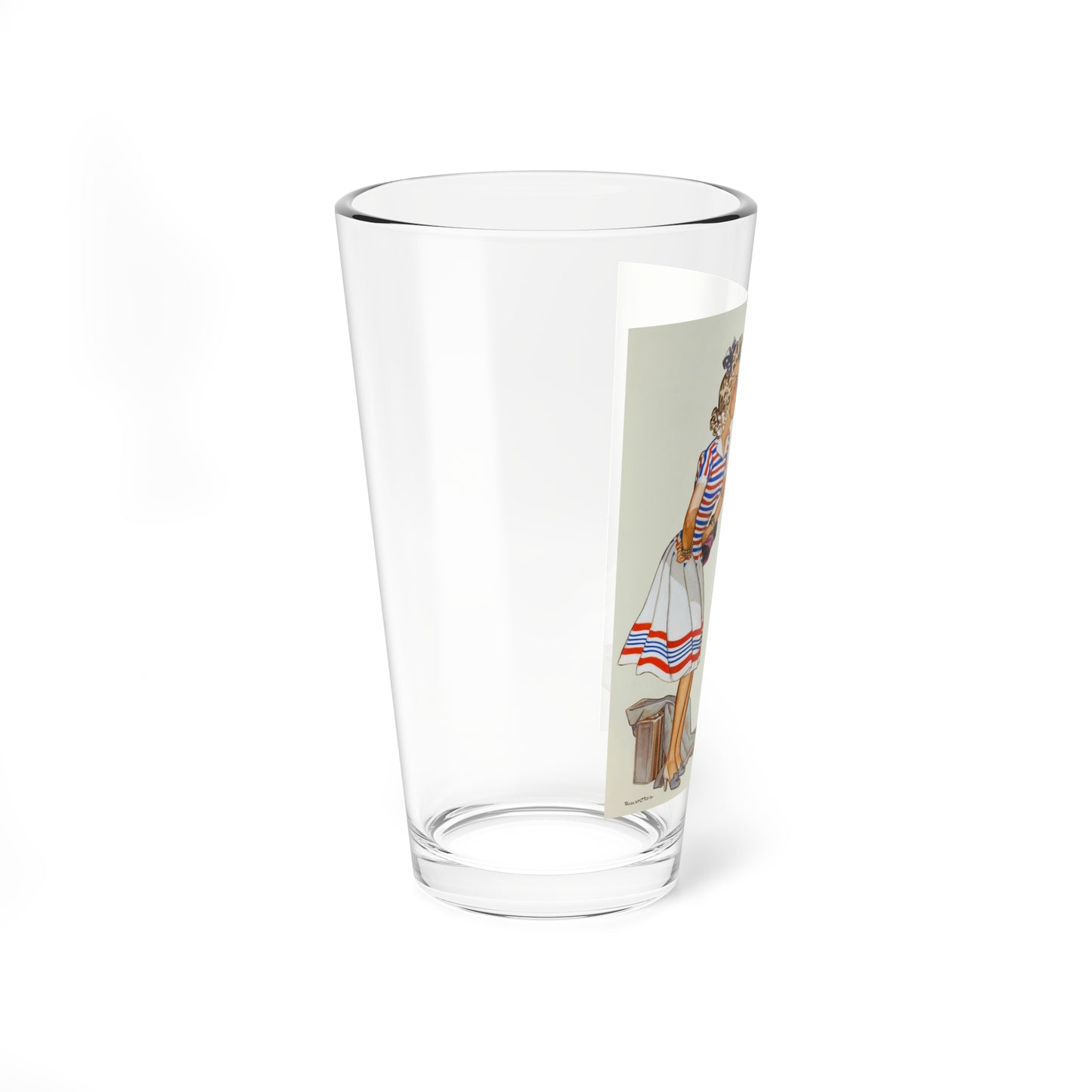 Oh, Come Now...Save that Energy for the War, 1942 (Magazine Illustration) Pint Glass 16oz
