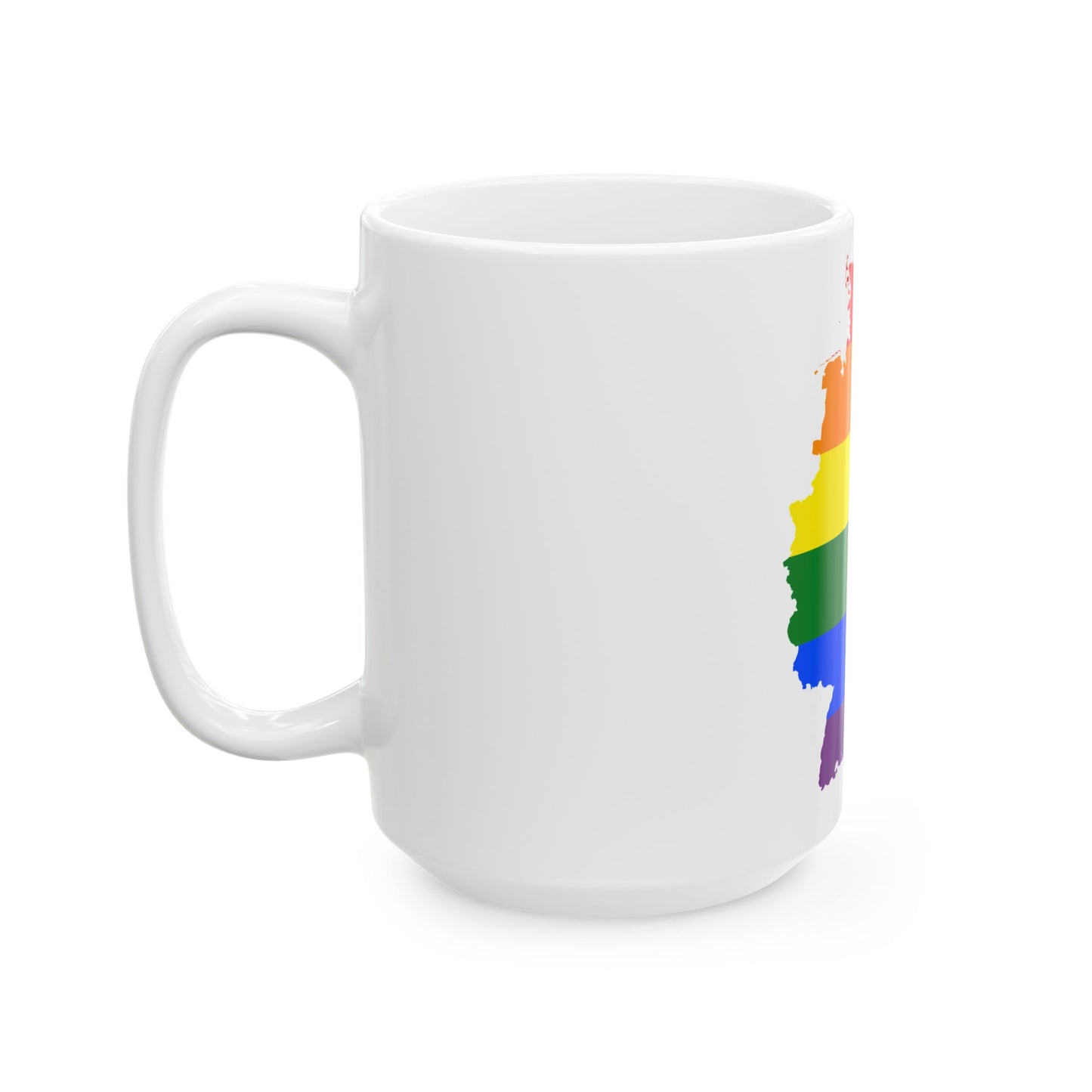 LGBT flag map of Germany (Germany) White Coffee Mug