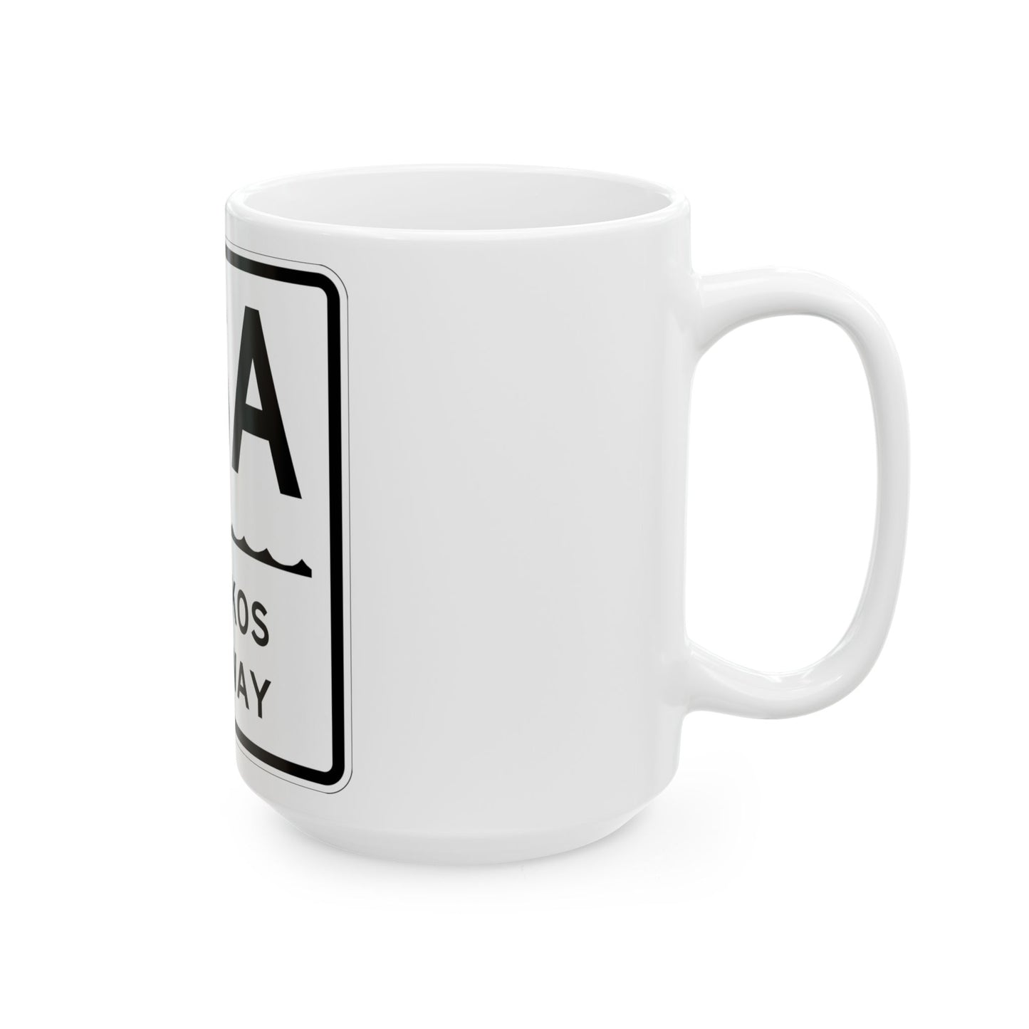 Sagtikos Pkwy Shield (New York) (Road Sign) White Coffee Mug