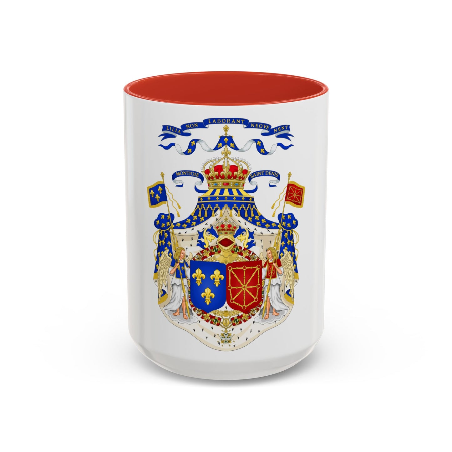 Grand Royal Coat of Arms of France & Navarre - Accent Coffee Mug