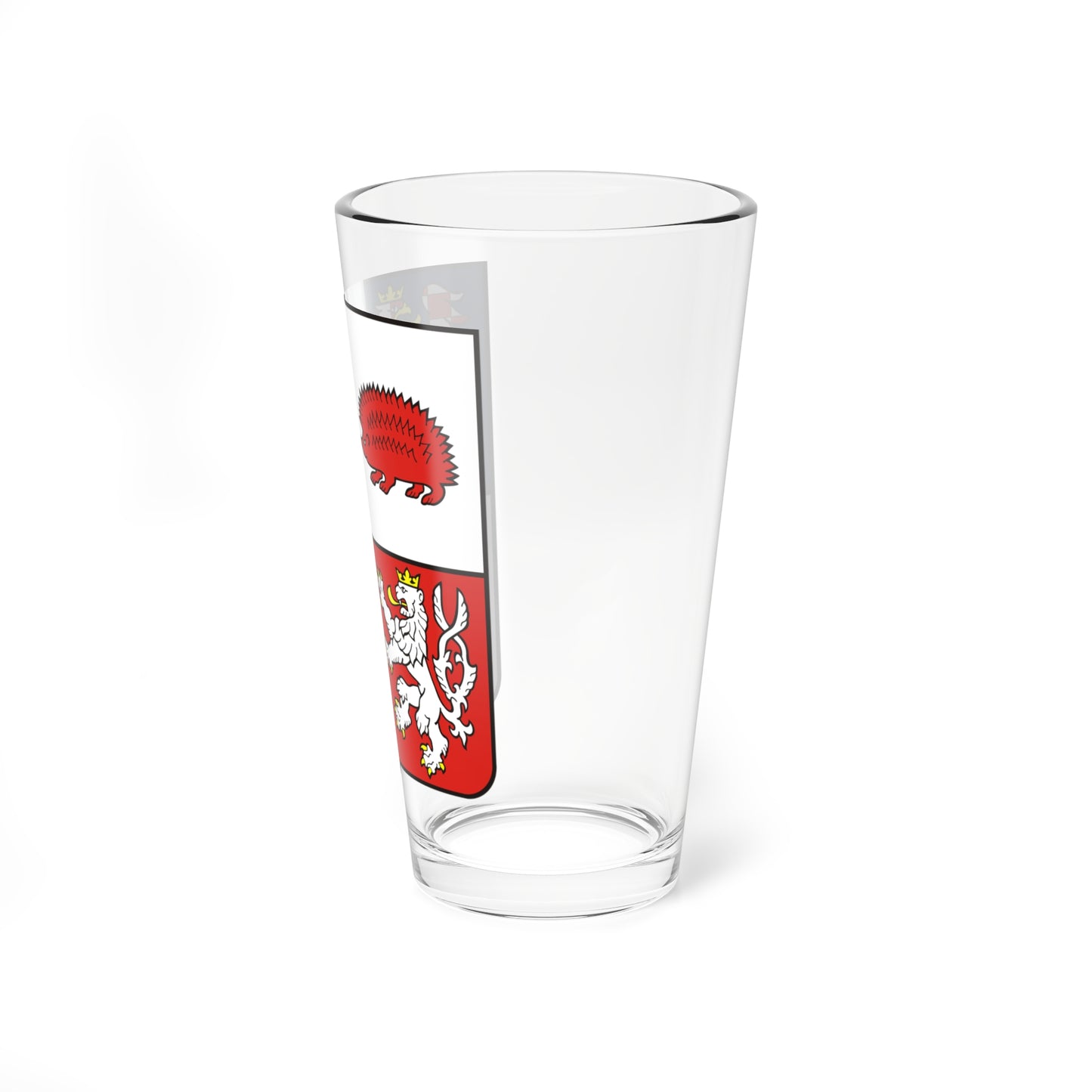 CZE Kraj Wysoczyzna COA (Czech Republic) (Coat of Arms) Pint Glass 16oz