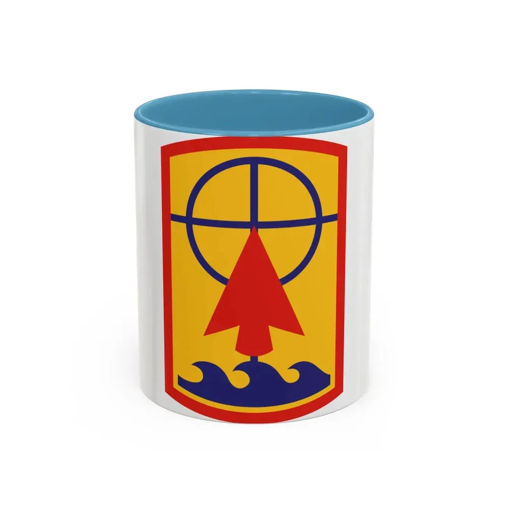 157th Maneuver Enhancement Brigade (U.S. Army) Accent Coffee Mug 11oz Light Blue - Go Mug Yourself