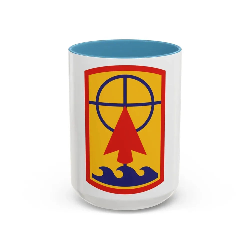 157th Maneuver Enhancement Brigade (U.S. Army) Accent Coffee Mug 15oz Light Blue - Go Mug Yourself
