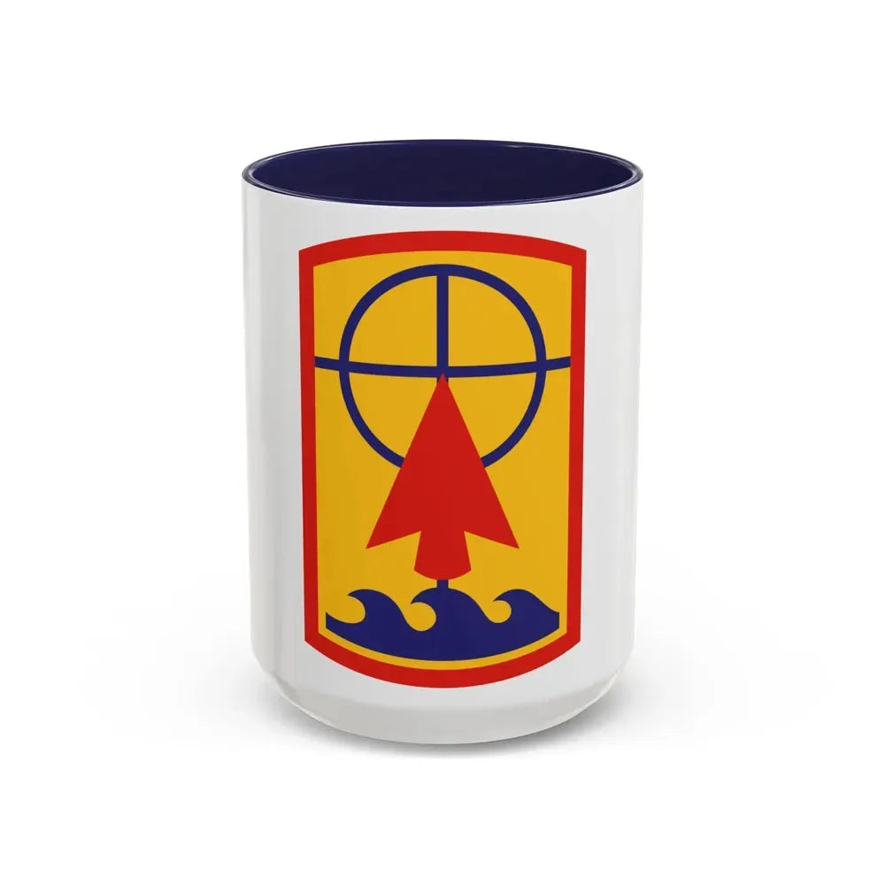 157th Maneuver Enhancement Brigade (U.S. Army) Accent Coffee Mug 15oz Navy - Go Mug Yourself