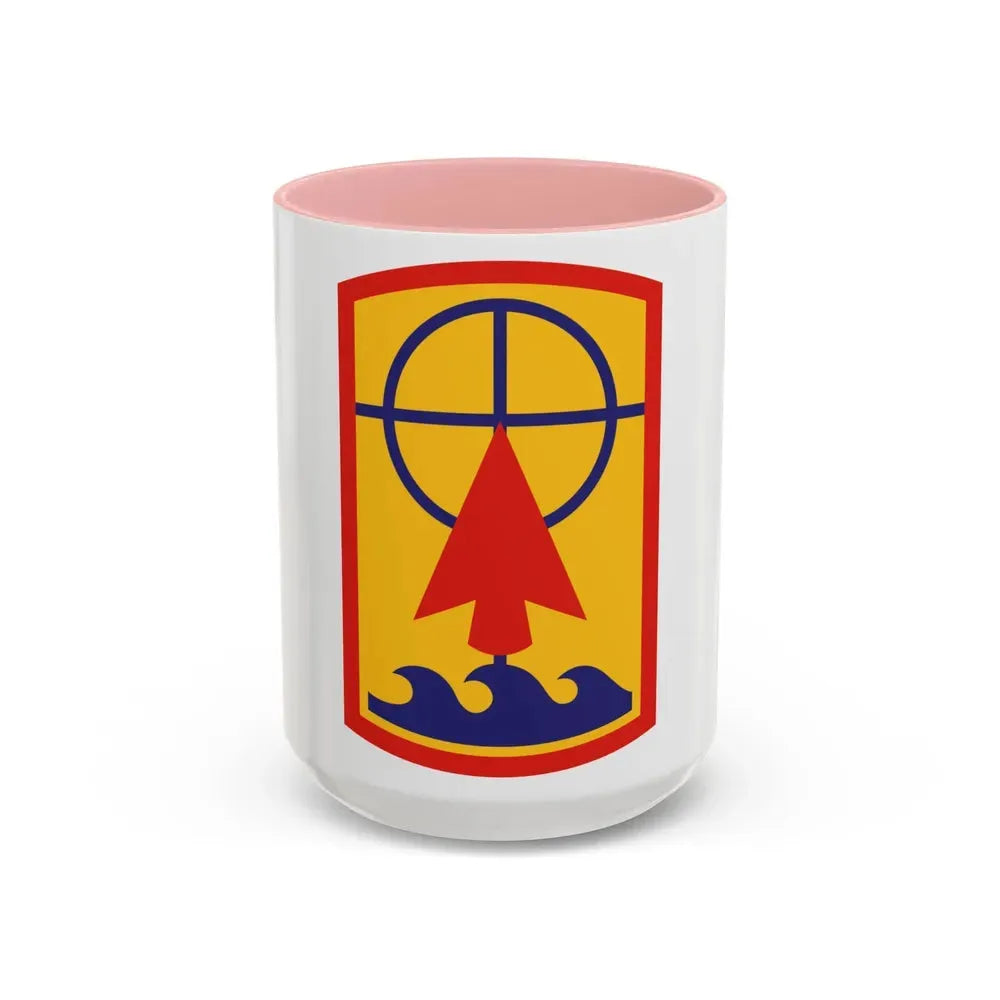 157th Maneuver Enhancement Brigade (U.S. Army) Accent Coffee Mug 15oz Pink - Go Mug Yourself