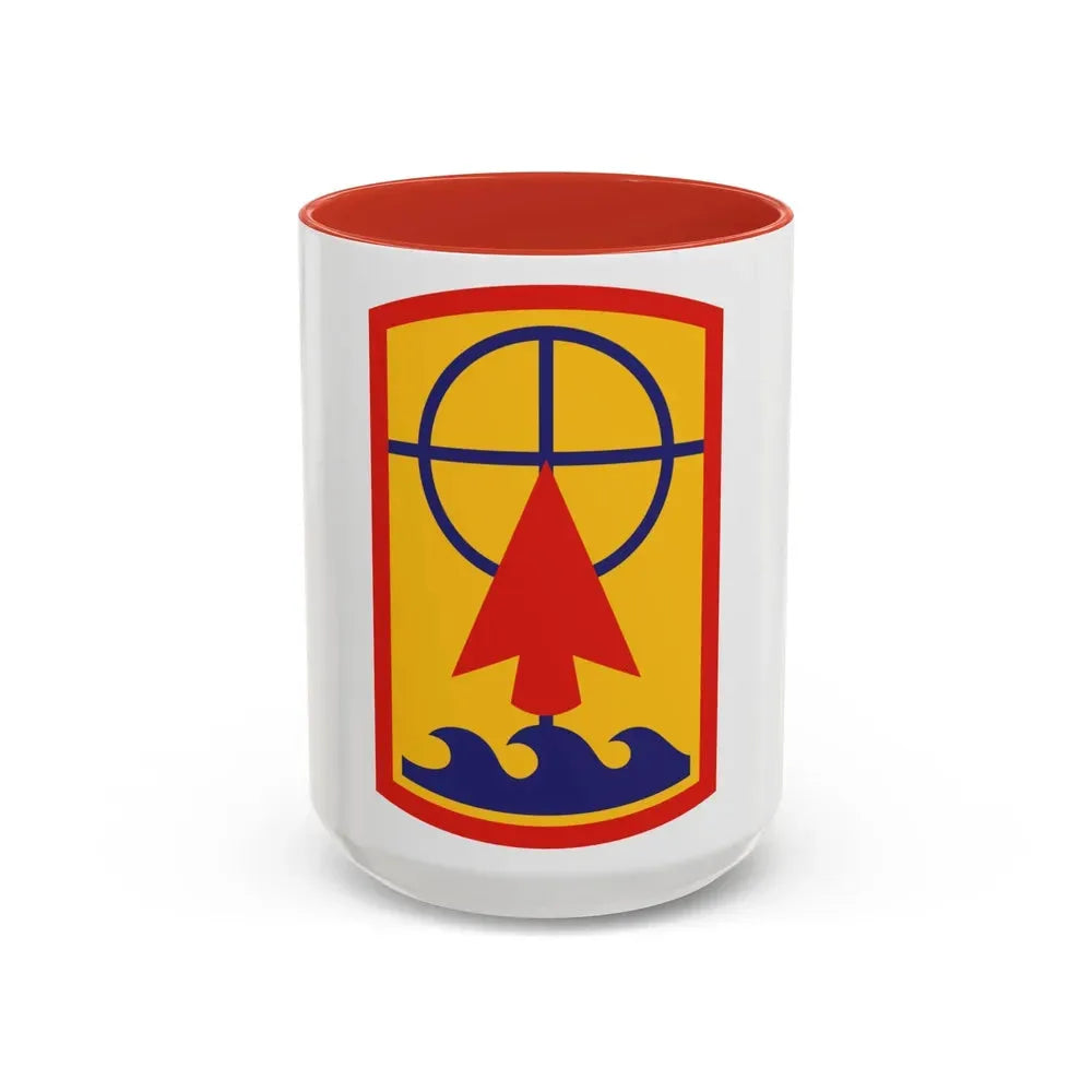 157th Maneuver Enhancement Brigade (U.S. Army) Accent Coffee Mug 15oz Red - Go Mug Yourself