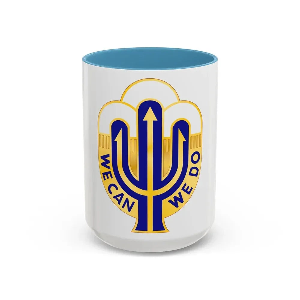 158 Maneuver Enhancement Brigade 2 (U.S. Army) Accent Coffee Mug 15oz Light Blue - Go Mug Yourself